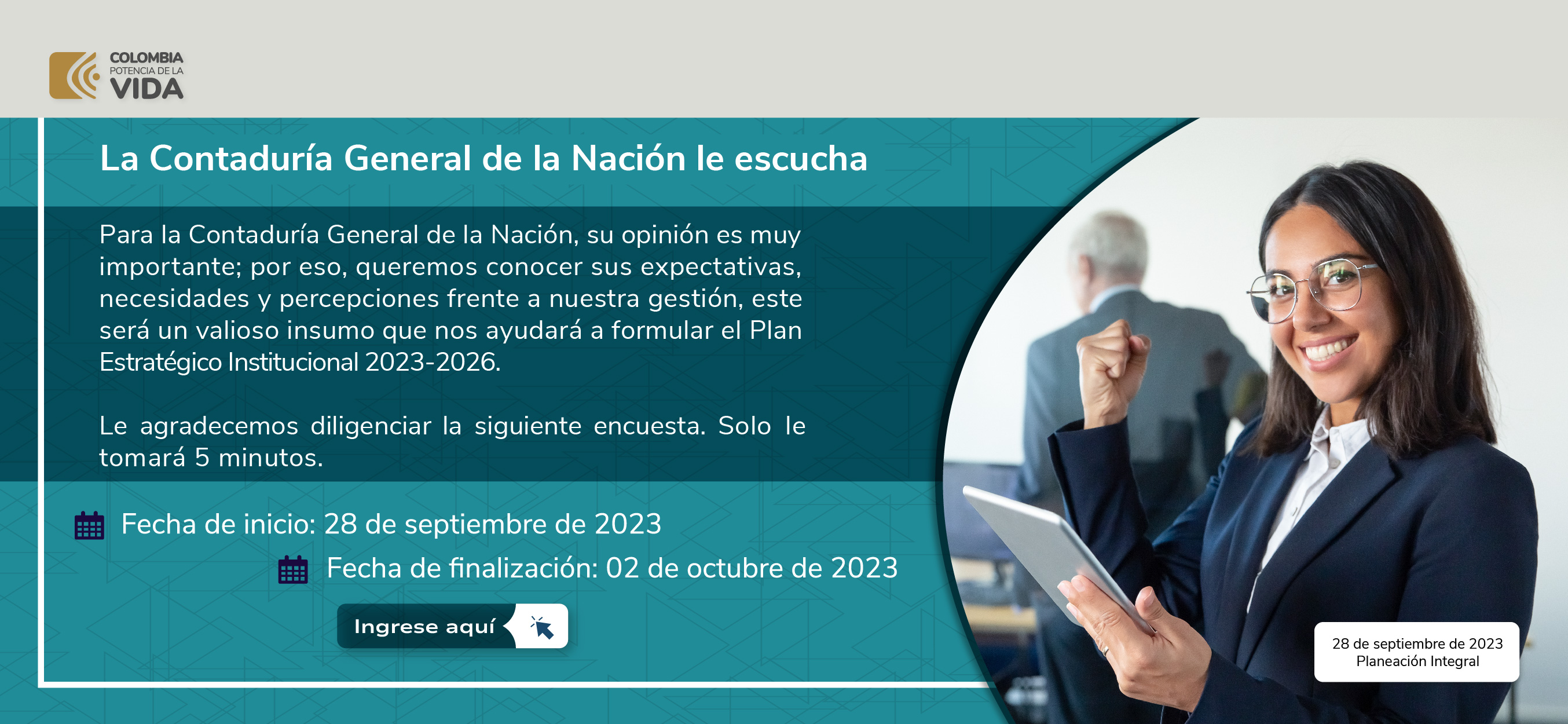 La CGN le escucha web