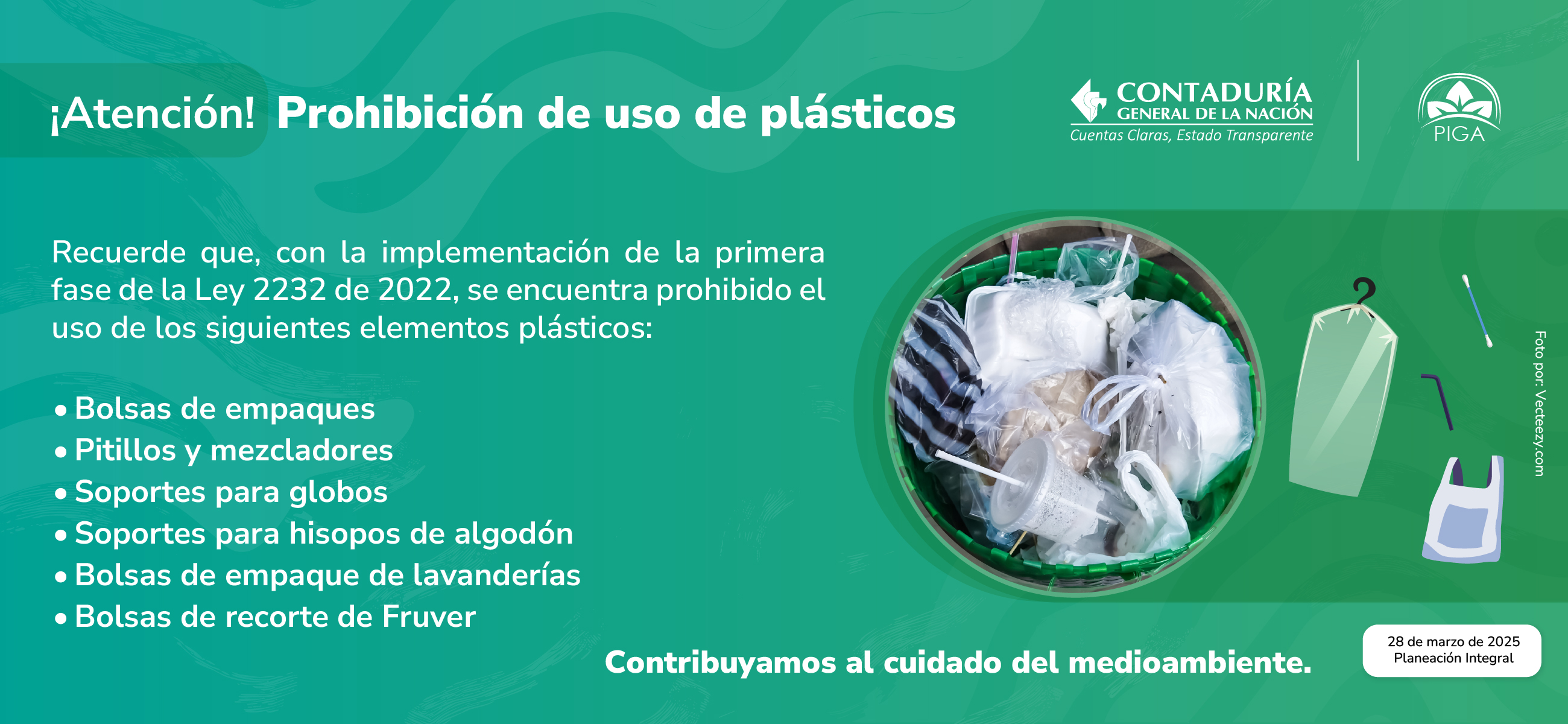 ¡Chao plásticos de un solo uso!