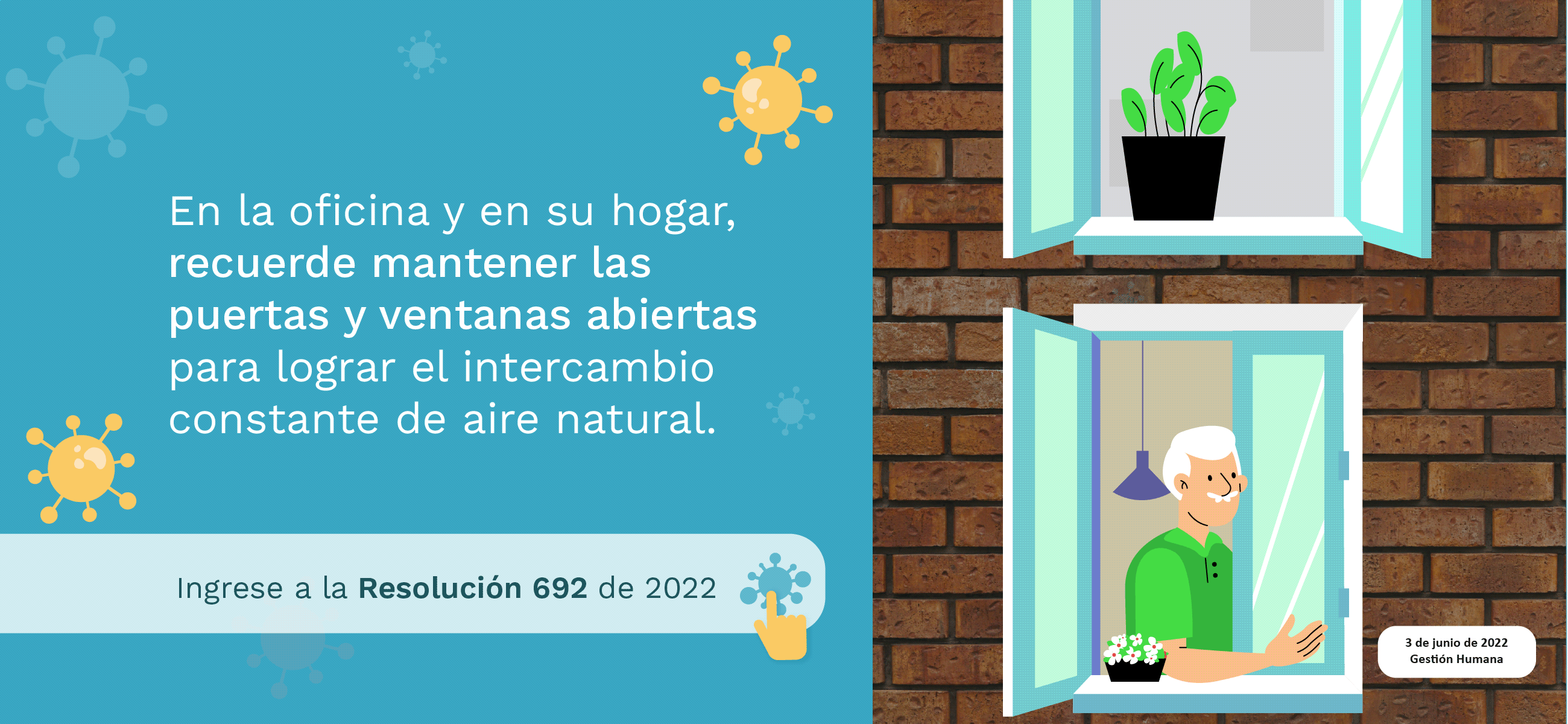 Garantizar la buena ventilación de los espacios disminuye el riesgo de contagio por COVID-19