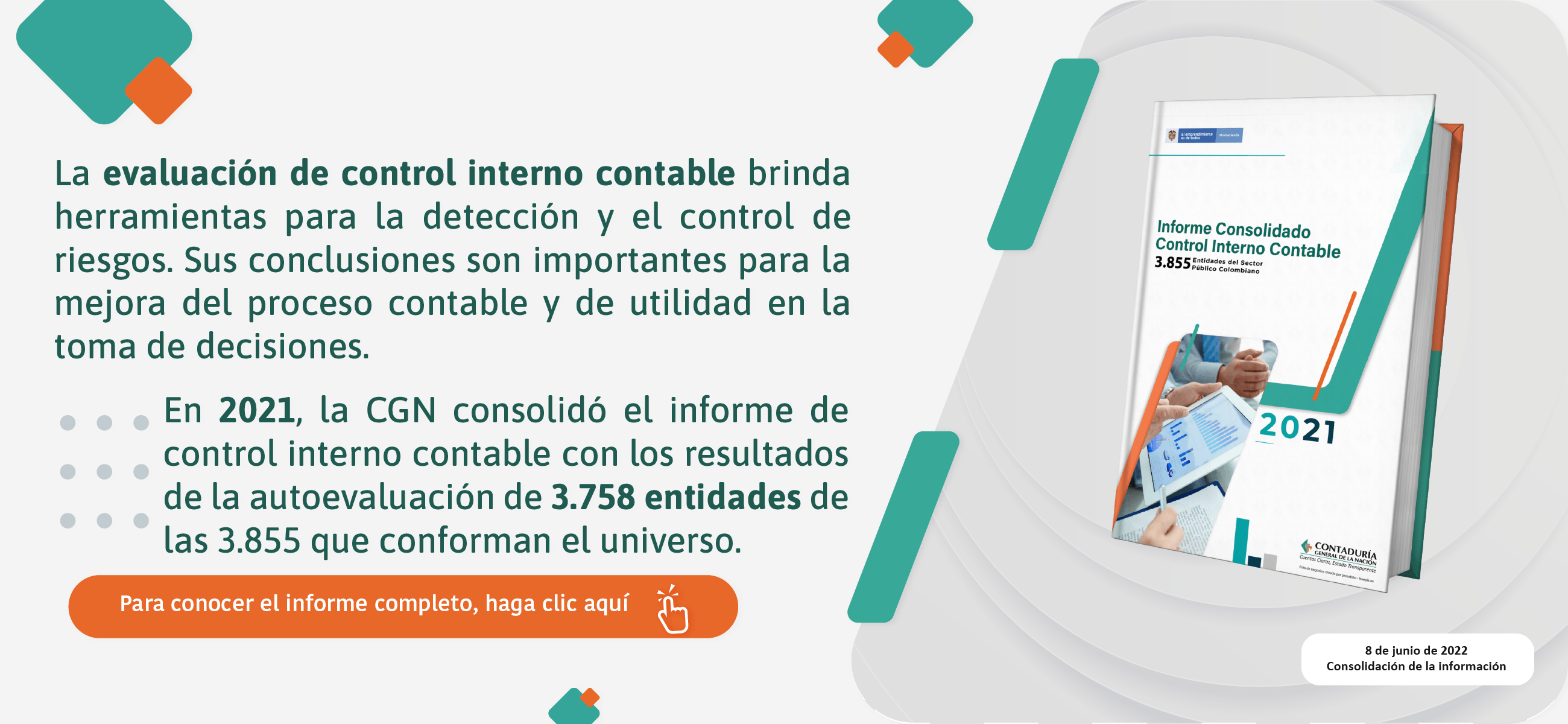 Conozca el Informe consolidado de control interno contable 2021