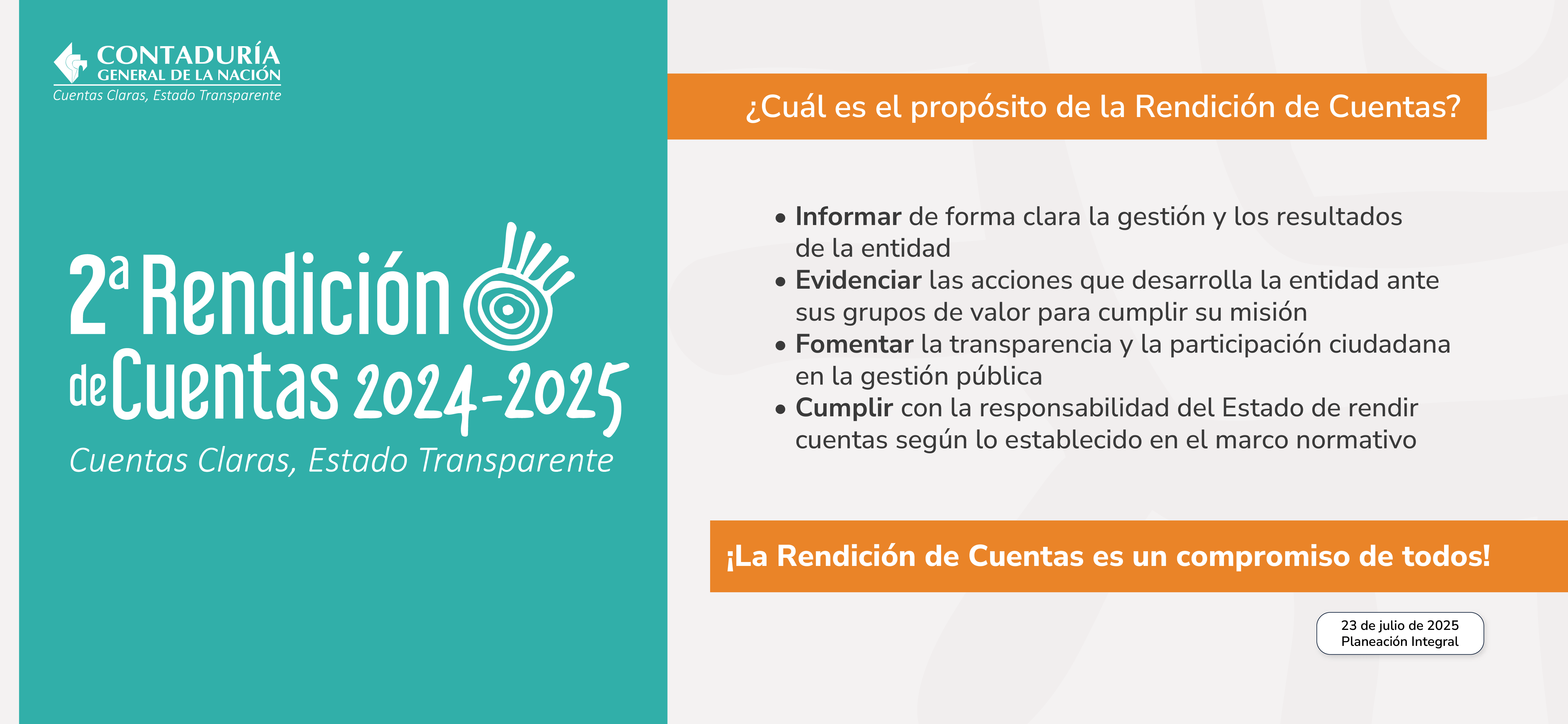 Conozca para qué se rinden cuentas en la gestión pública