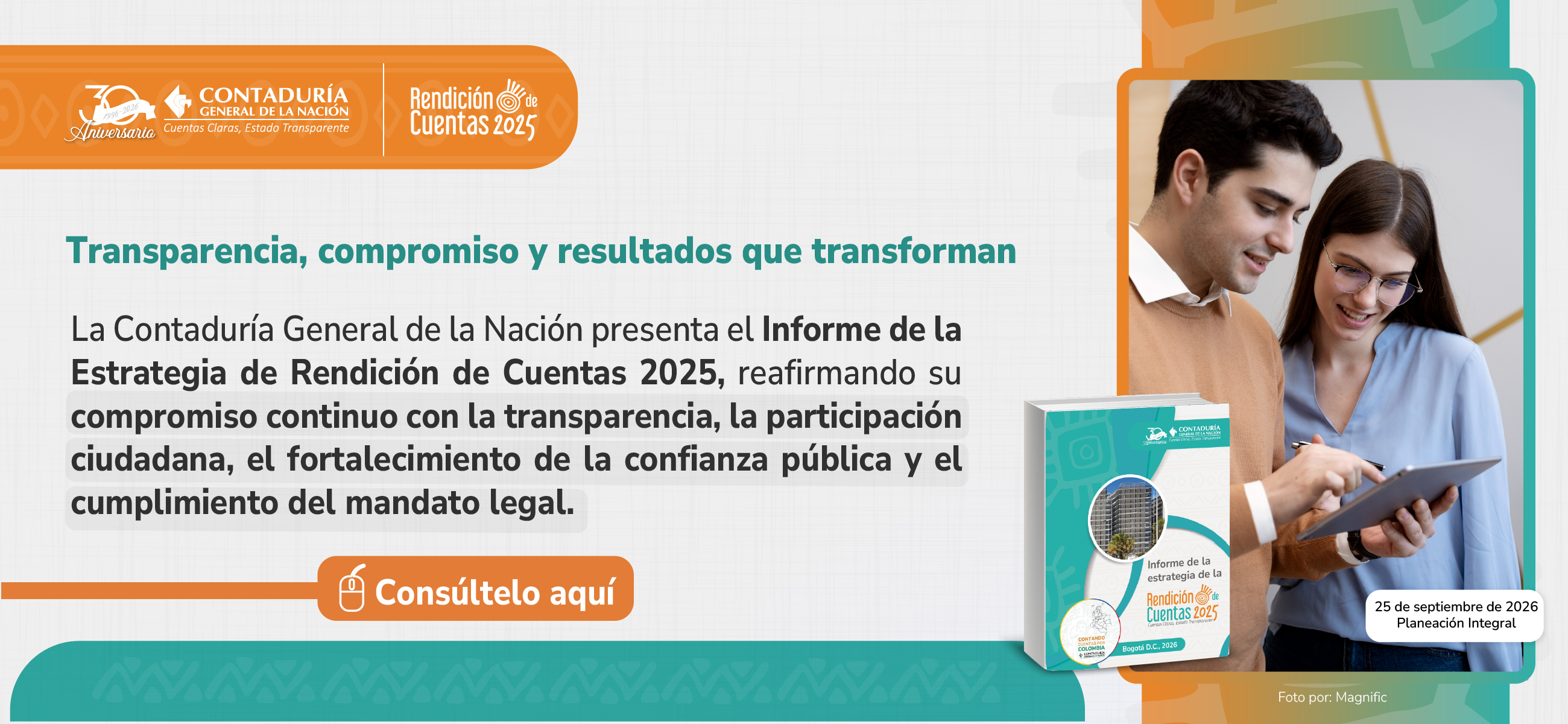 Conozca el Informe de la Estrategia de Rendición de Cuentas 2025 de la CGN
