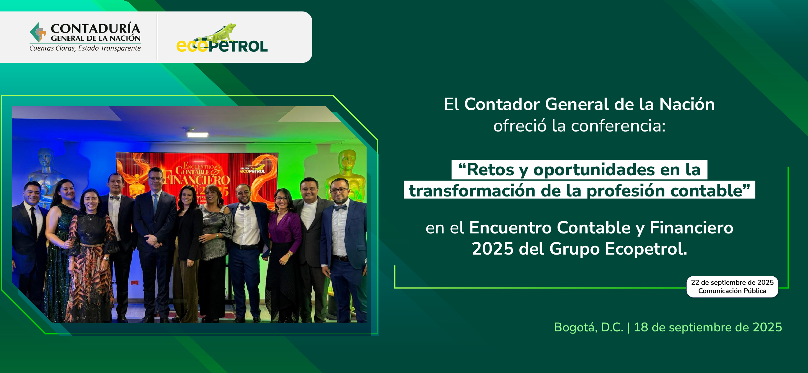 Conferencia del Contador General de la Nación en el Encuentro Contable y Financiero del Grupo Ecopetrol 2025