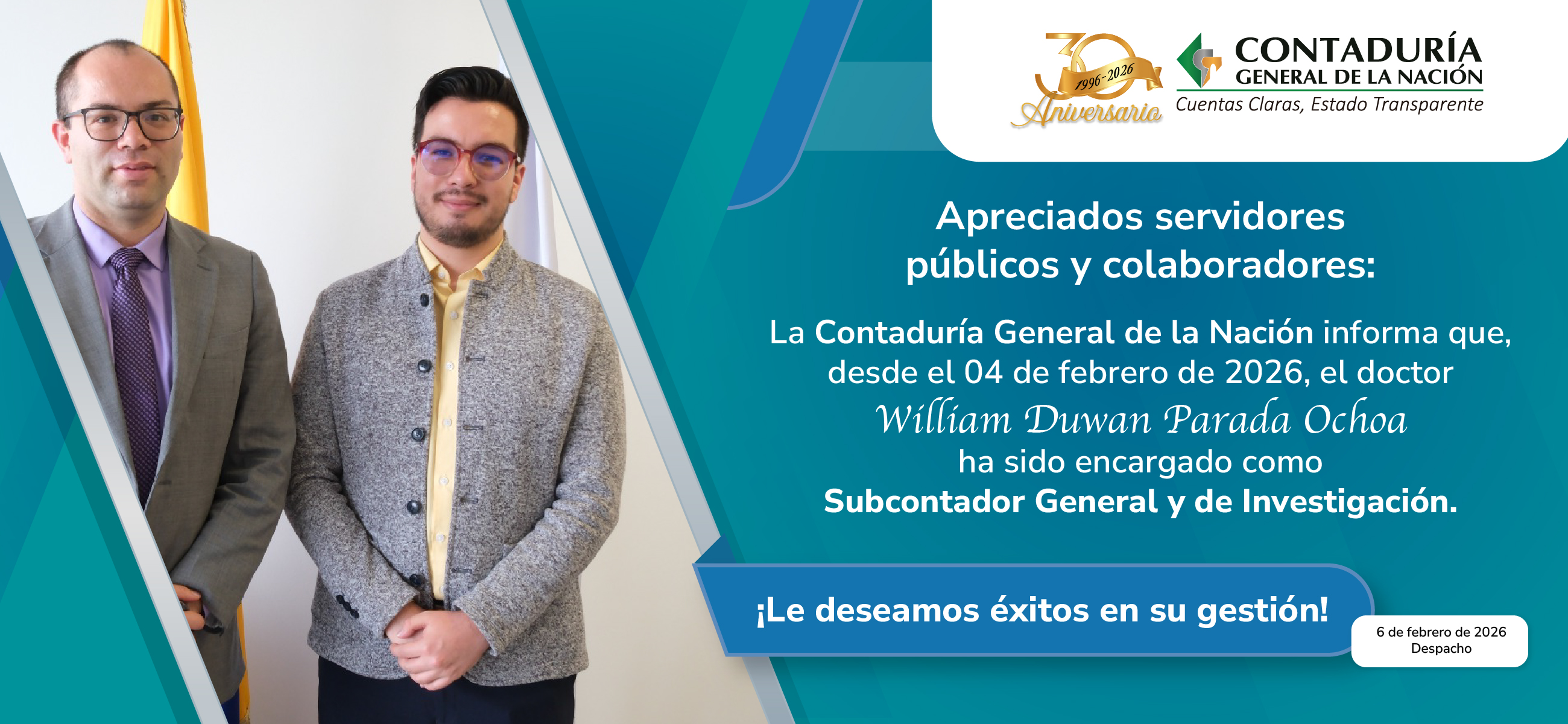 Encargo Subcontador General y de Investigación