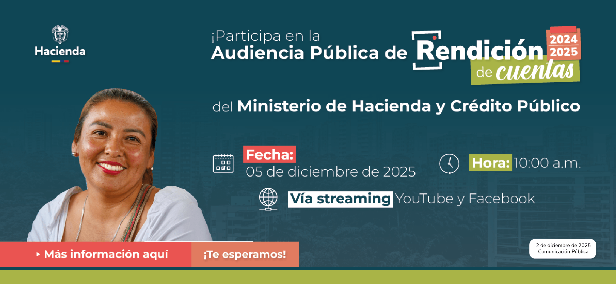 Divulgación rendición de cuentas Ministerio de Hacienda