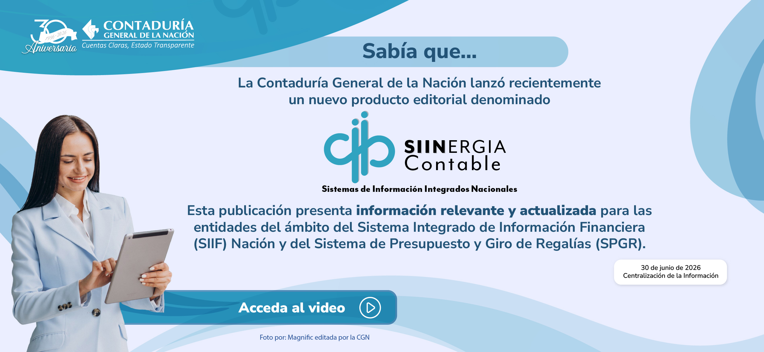 Descubra el nuevo producto editorial de la CGN: Boletín SIINERGIA Contable
