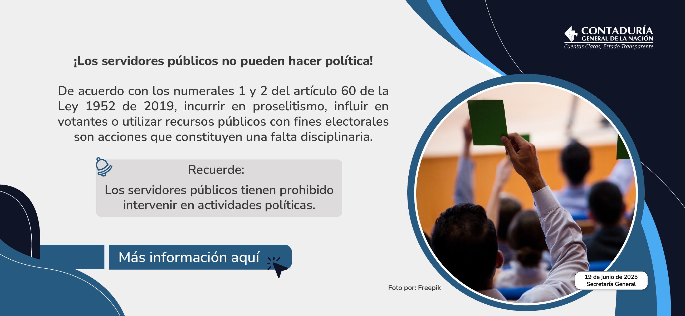Prohibición de actividades políticas en el servicio público