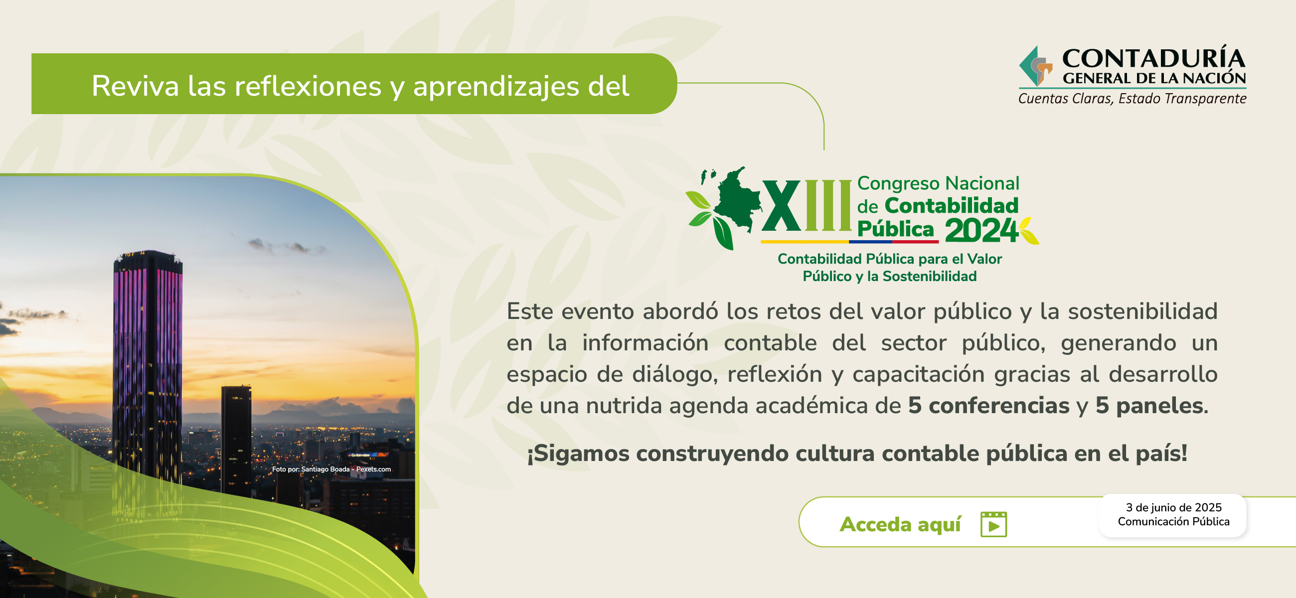 Reviva las conferencias y paneles desarrollados en el XIII Congreso Nacional de Contabilidad Pública!