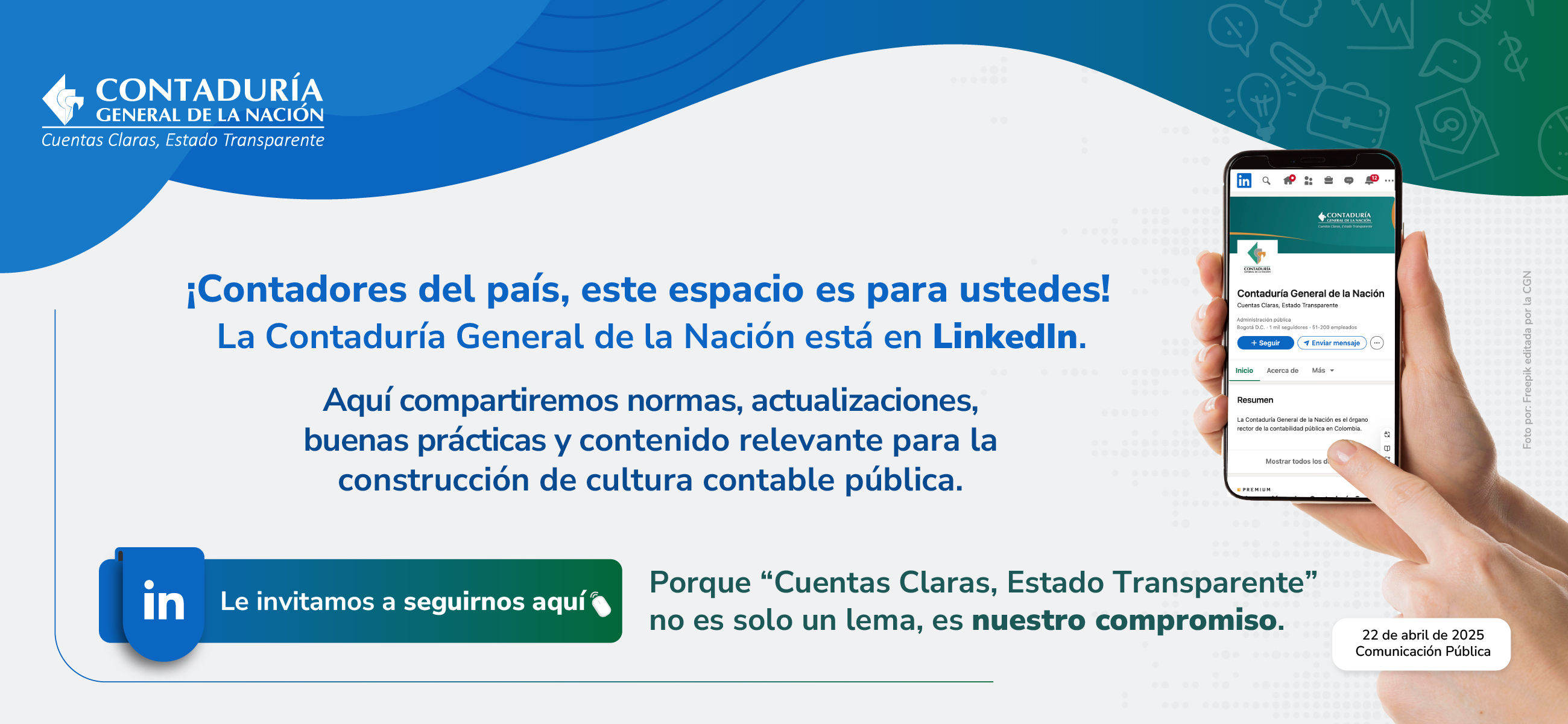 ¡La Contaduría General de la Nación está en LinkedIn!