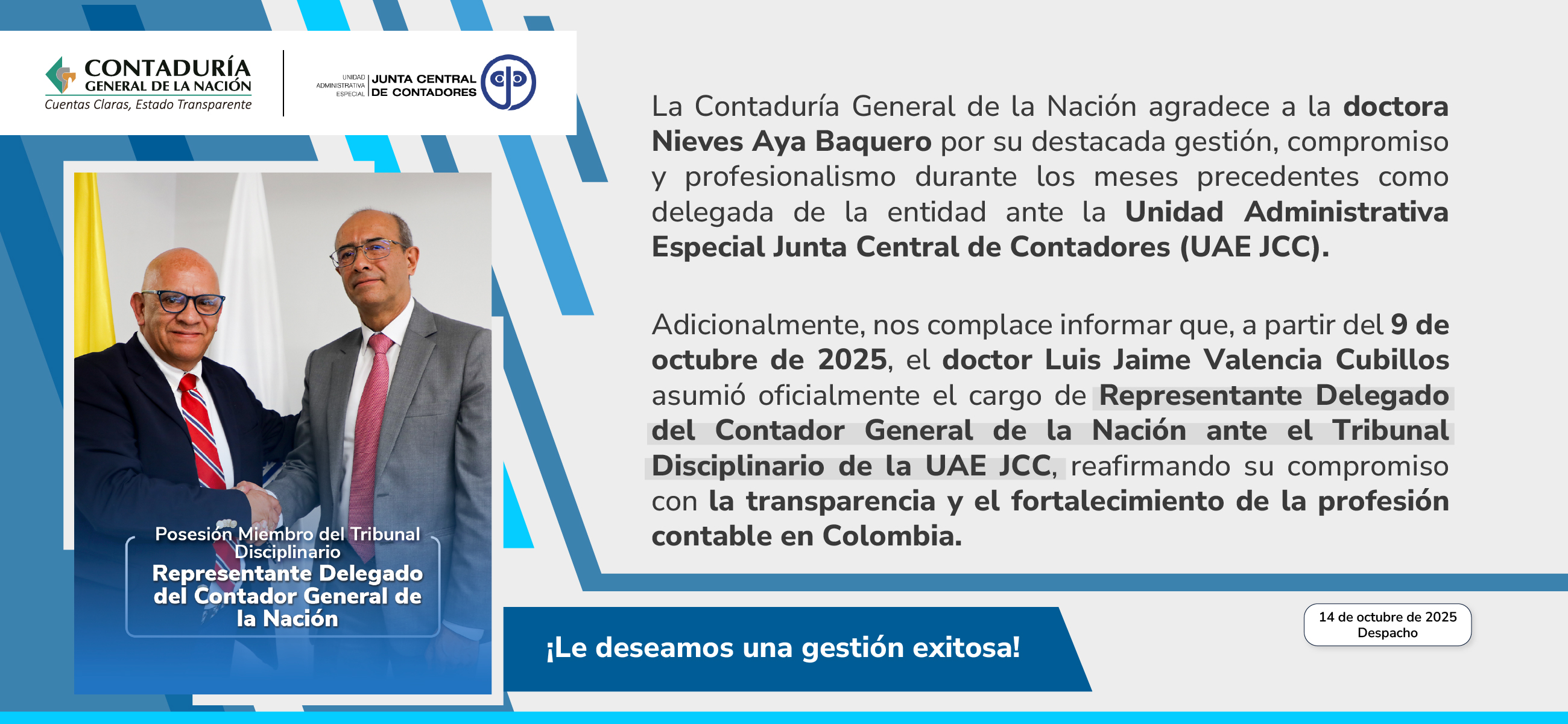 Delegación de la Contaduría General de la Nación ante la Junta Central de Contadores