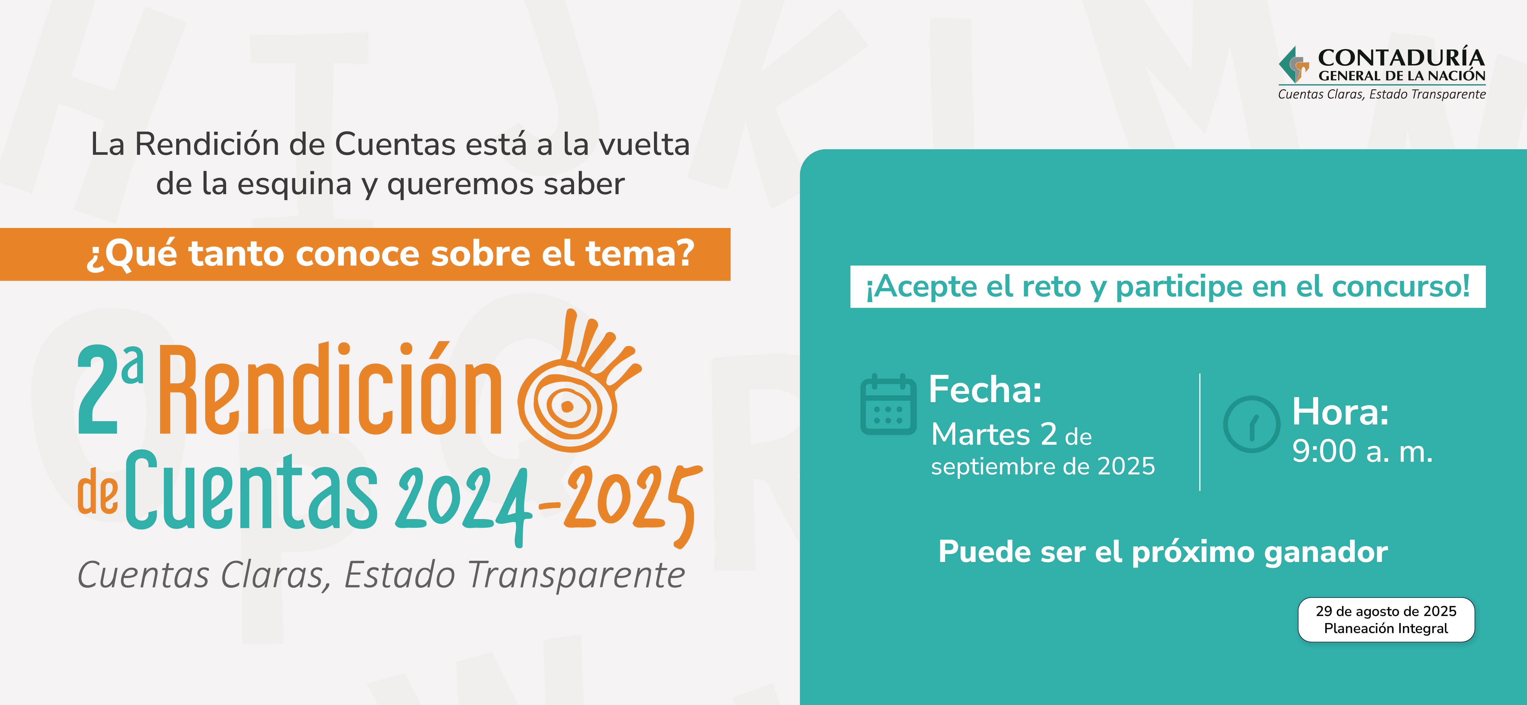 Concurso Rendición de Cuentas