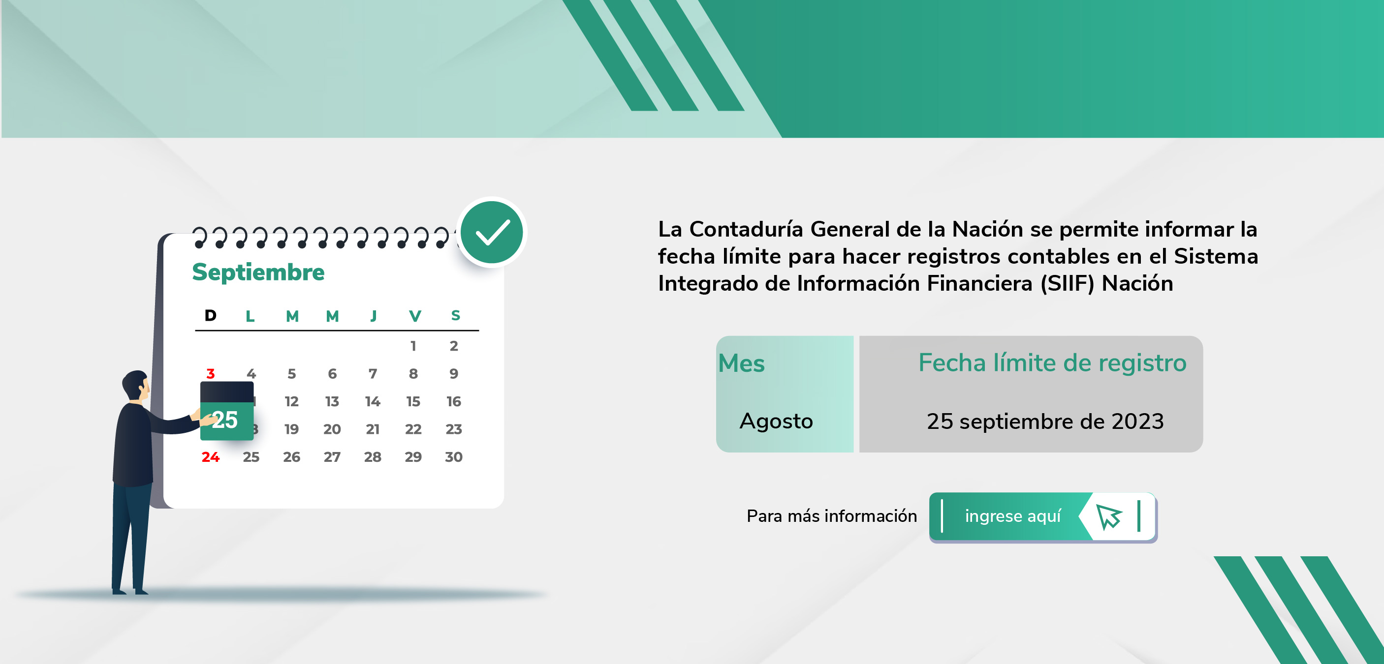 Fecha Limite de Registros SIIF Nación