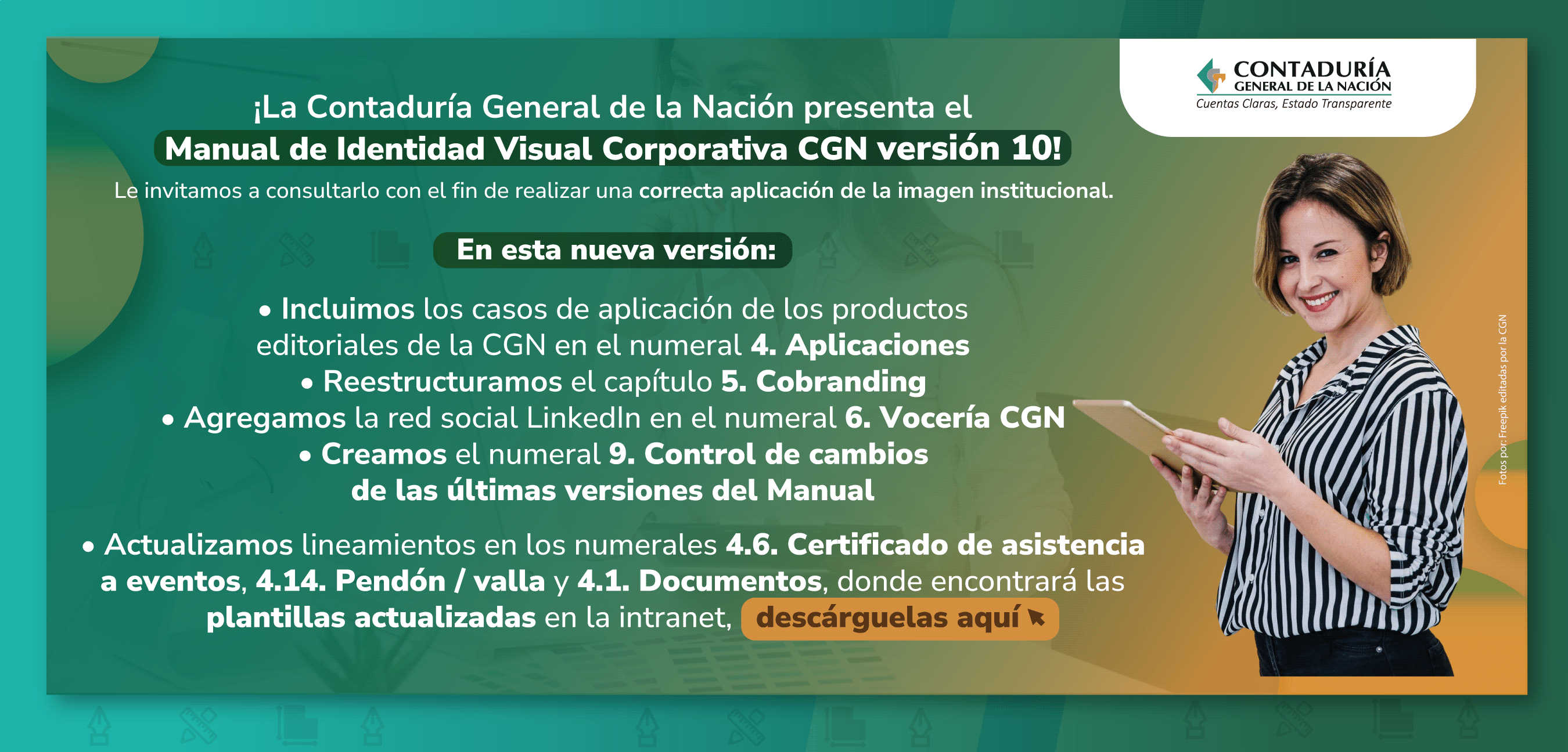 Descubra las novedades del Manual de Identidad Visual Corporativa CGN versión 10