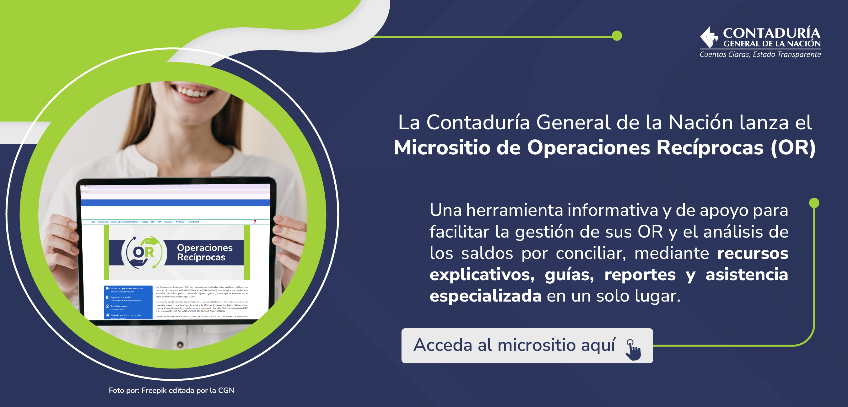 ¡Las Operaciones Recíprocas en un solo lugar! Acceda fácilmente a toda la información que necesita sobre OR en el micrositio creado por la CGN