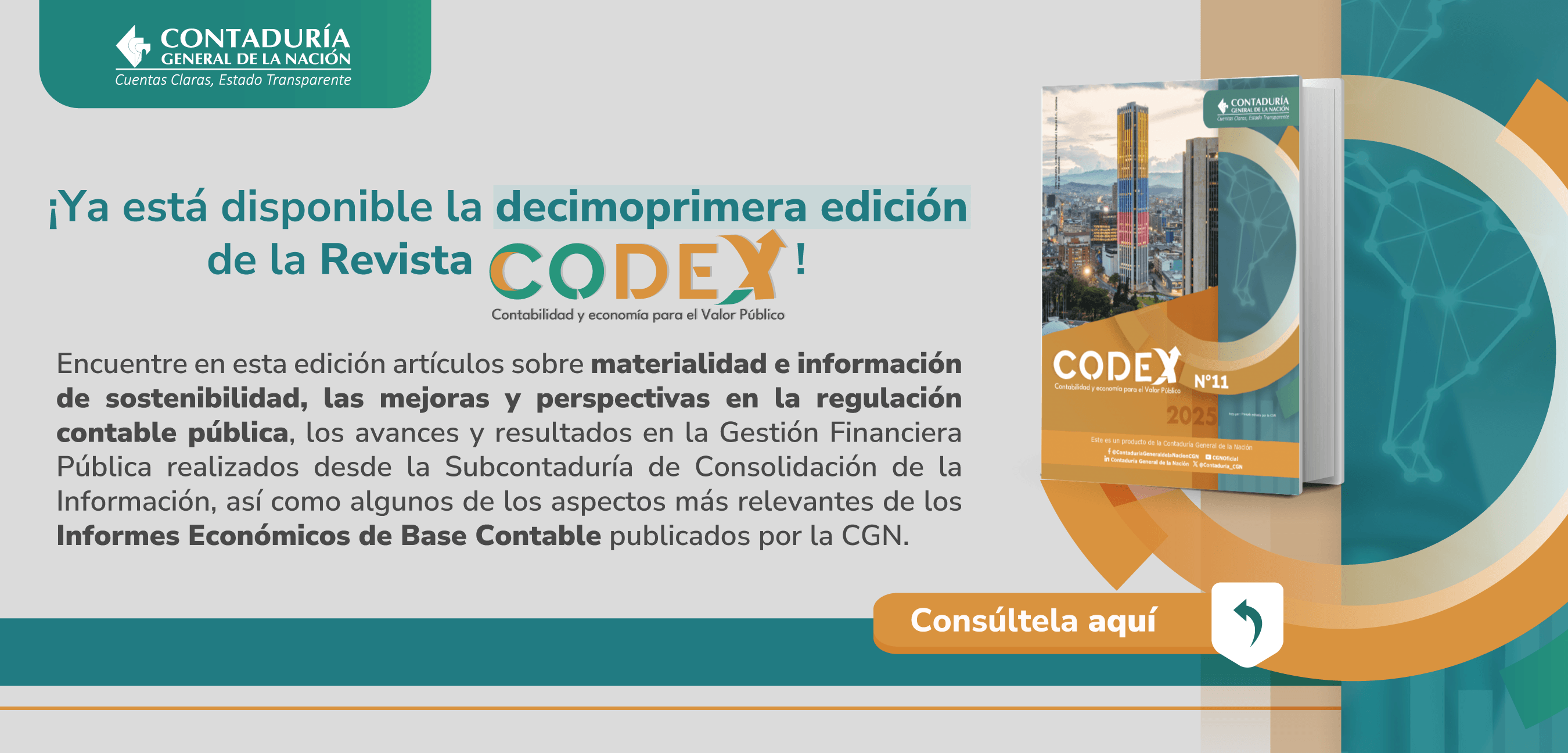 ¡Le invitamos a consultar la nueva edición de la Revista CODEX!