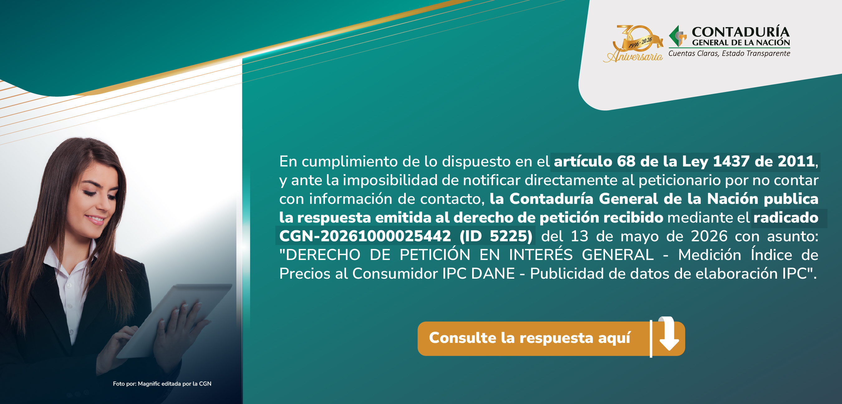 Respuesta a derecho de petición