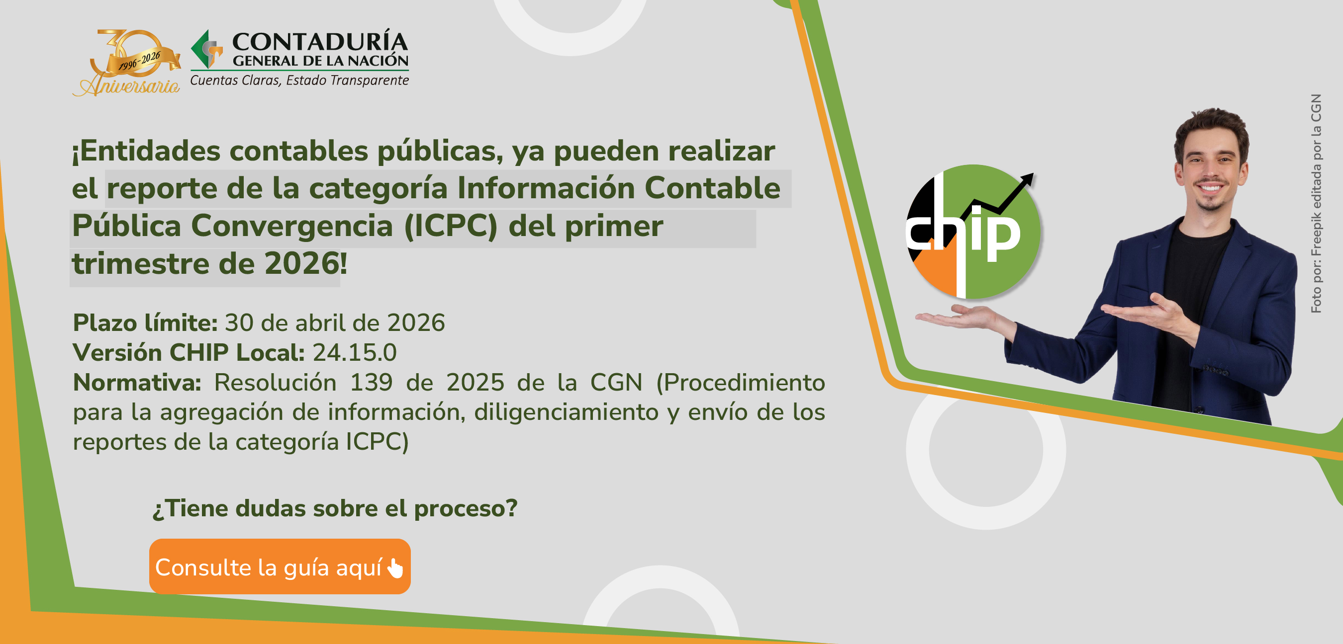 ¡Información clave para el reporte de la categoría ICPC del primer trimestre de 2026! Entérese aquí Haz clic para indicar a Correo de Contaduría General de la Nación que esta conversación es importante