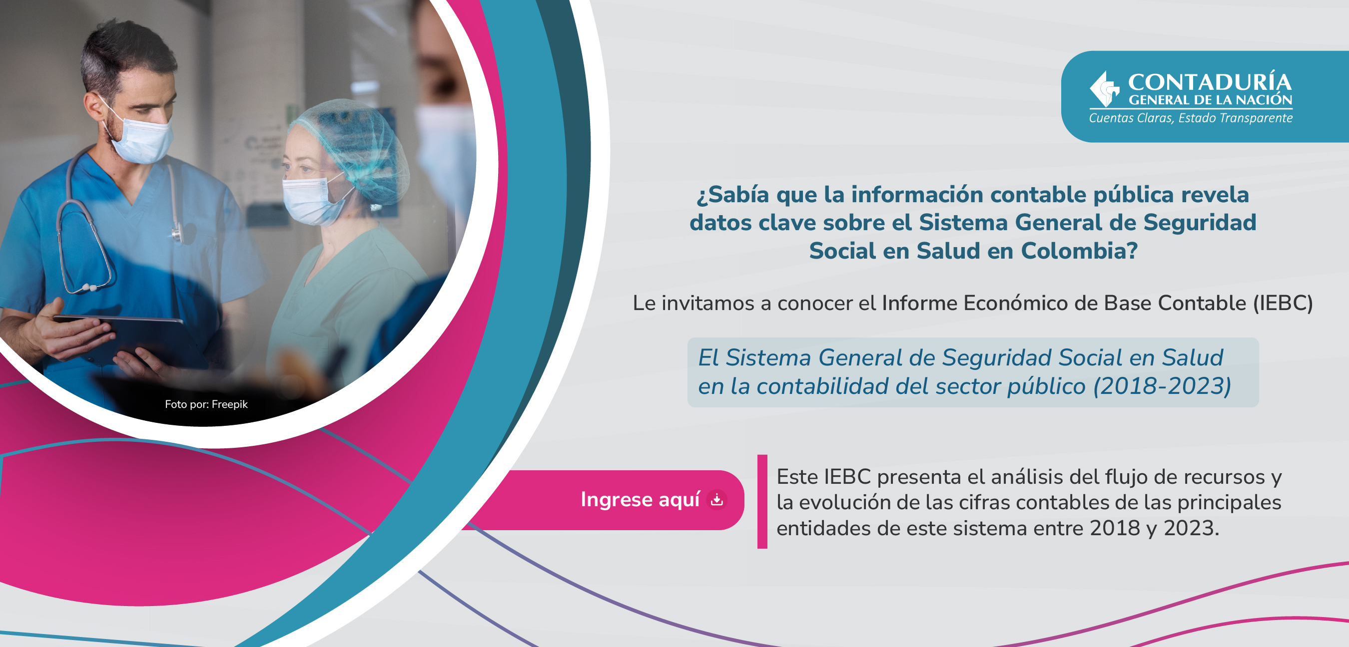 Consulte ahora el IEBC: El Sistema General de Seguridad Social en Salud en la contabilidad del sector público (2018-2023)
