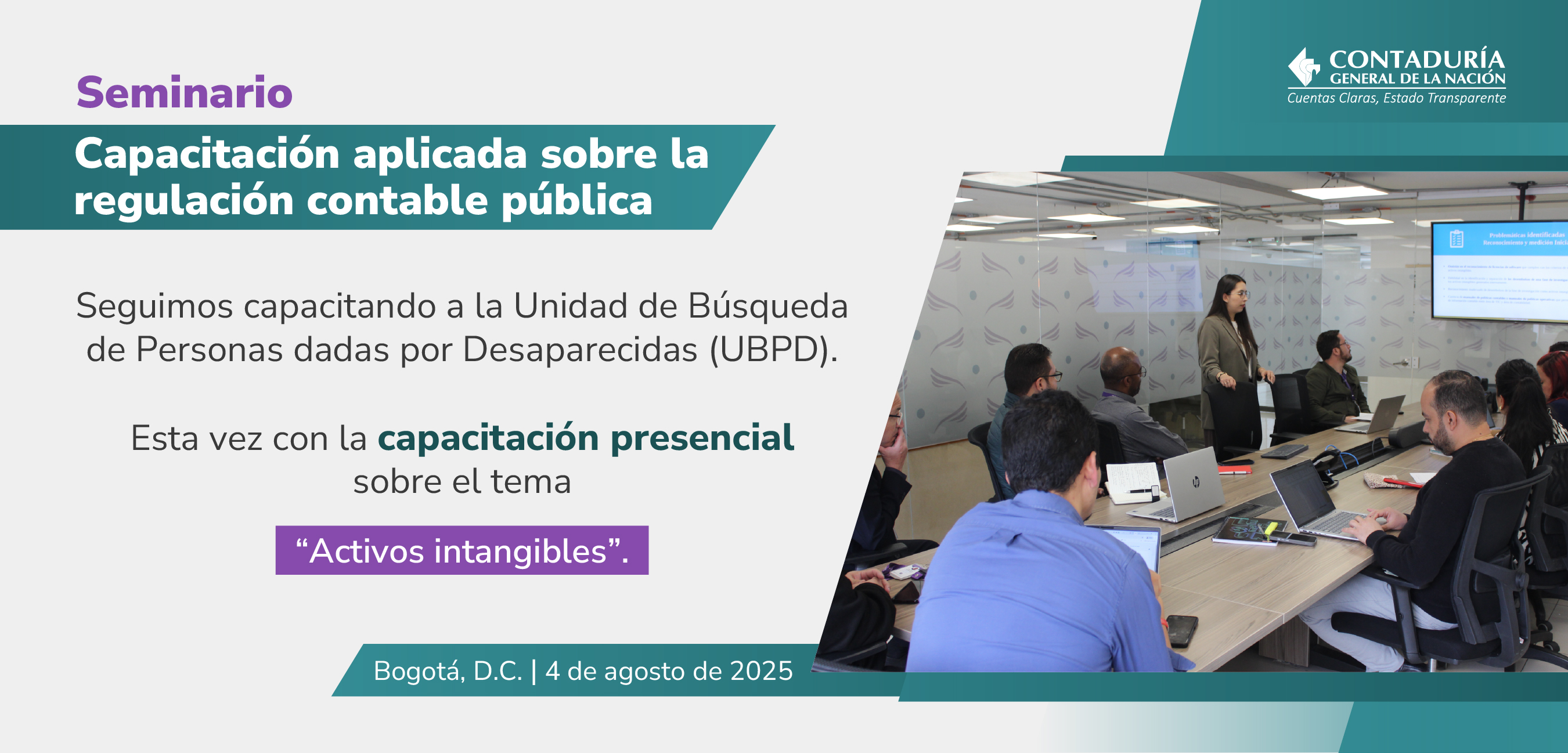 La CGN capacitó sobre activos intangibles a la Unidad de Búsqueda de Personas dadas por Desaparecidas