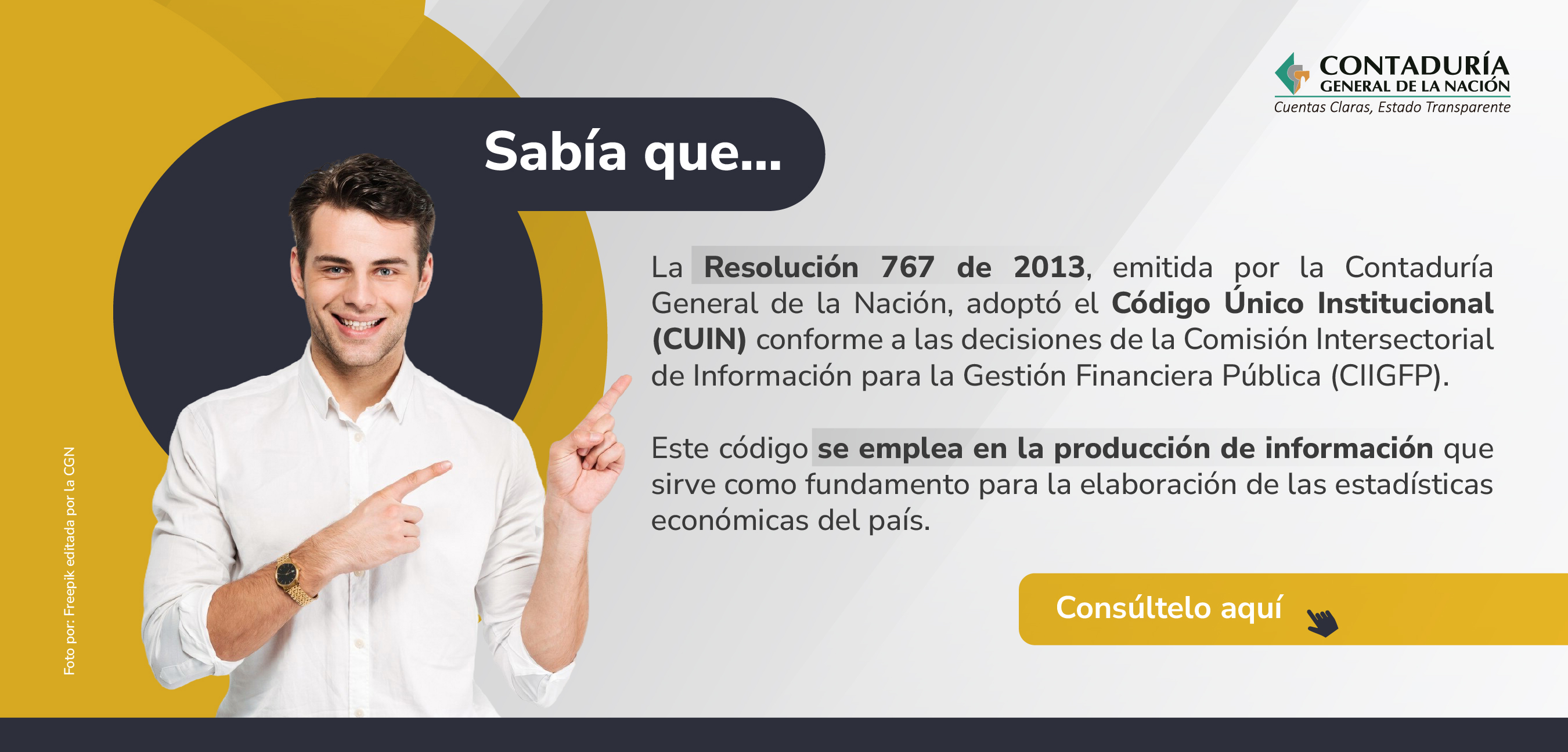 Conozca la clasificación de entidades según el Código Único Institucional (CUIN)