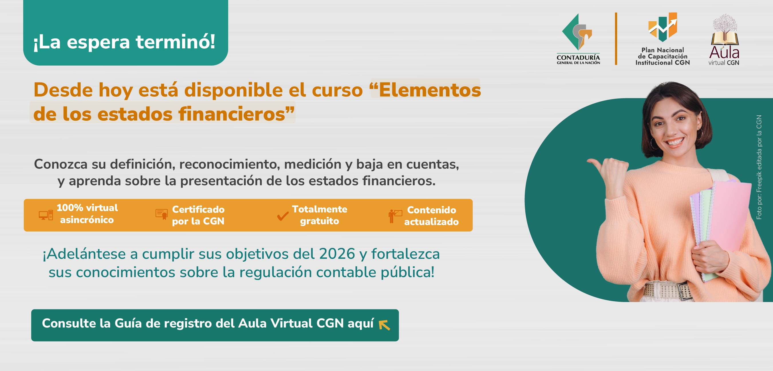 ¡Es hoy! Acceda al nuevo curso virtual “Elementos de los estados financieros”