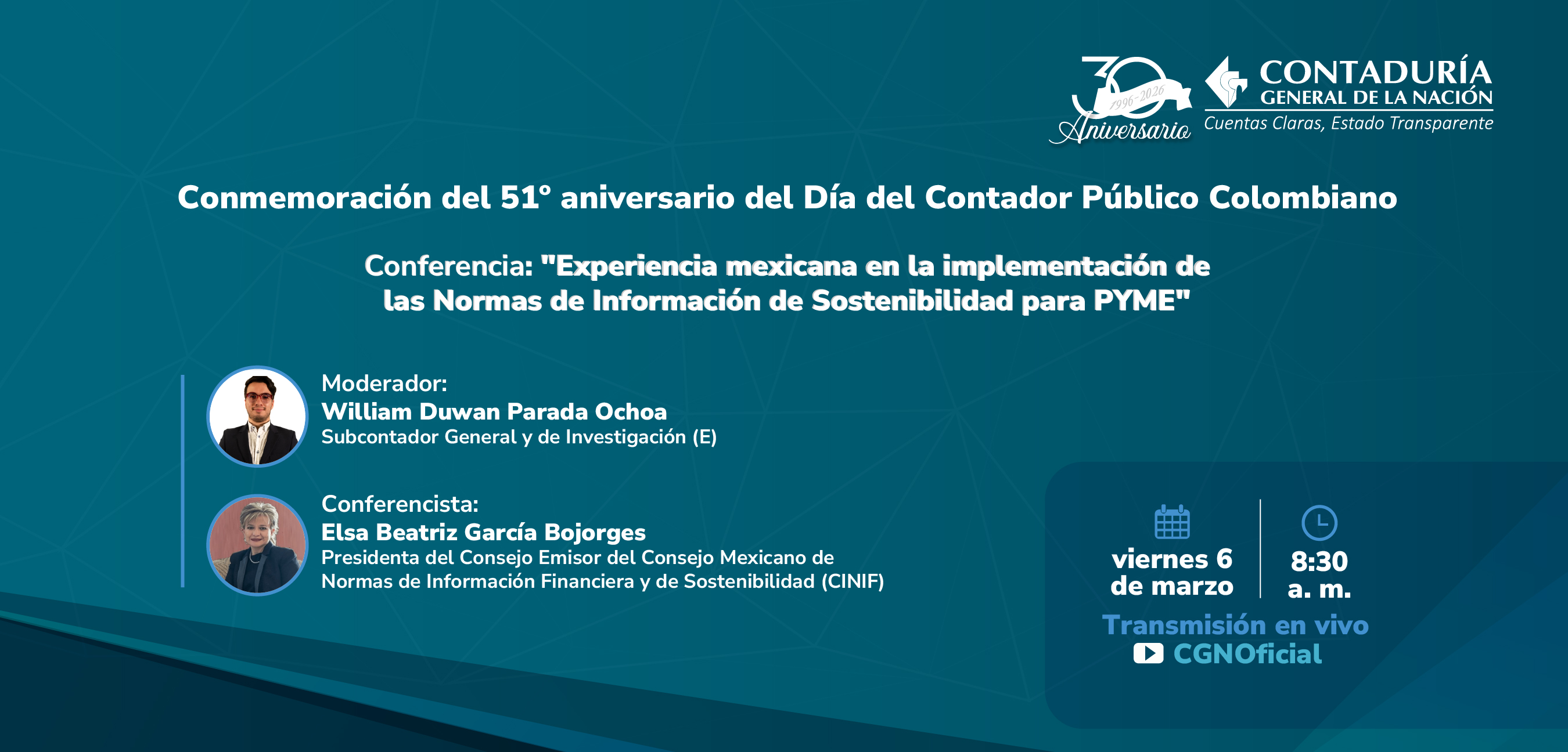 Conmemoremos juntos el 51º aniversario del Día del Contador Público Colombiano