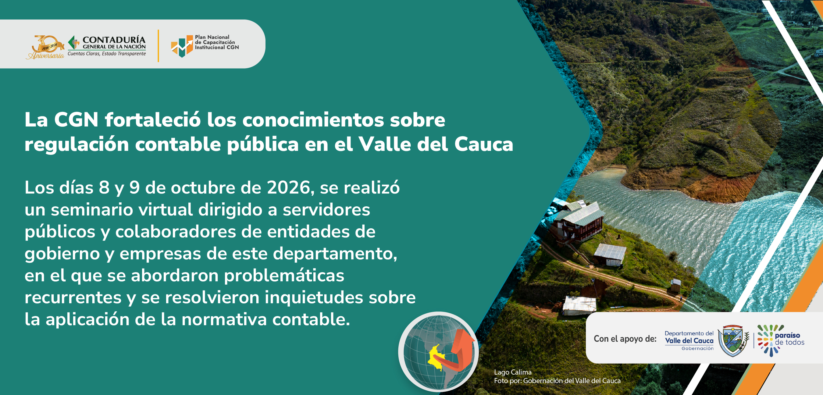 La CGN capacitó sobre la regulación contable pública a entidades del departamento del Valle del Cauca