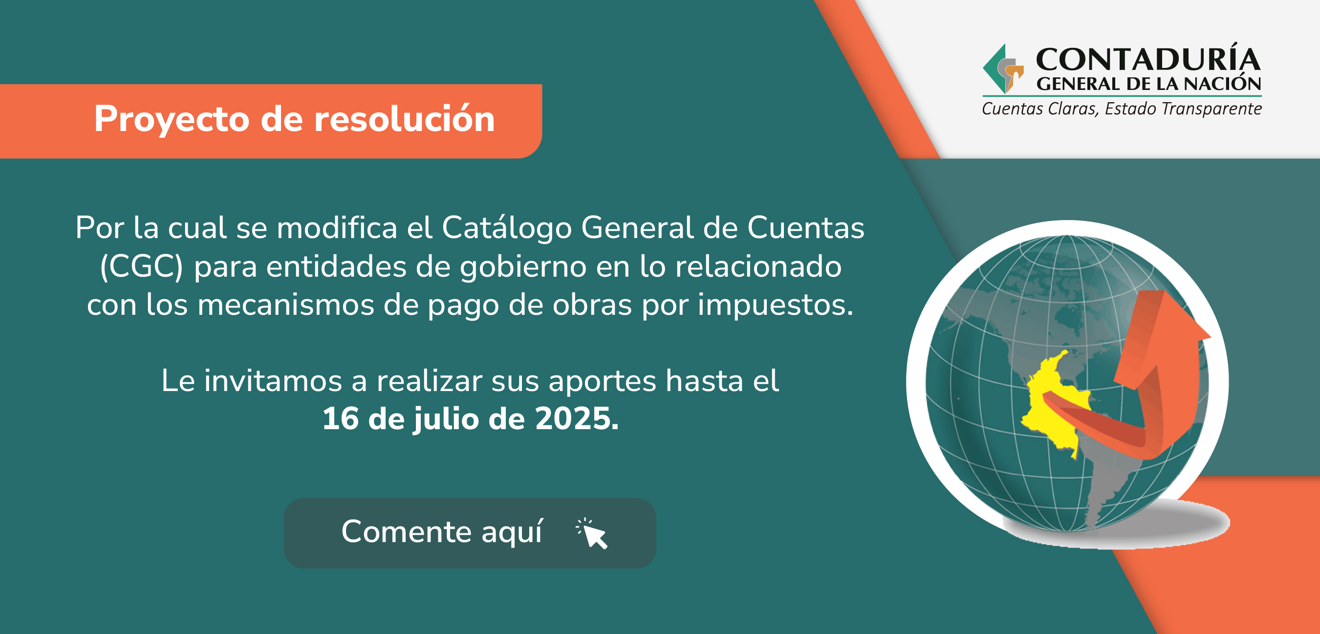Modificación del Catálogo General de Cuentas (CGC)