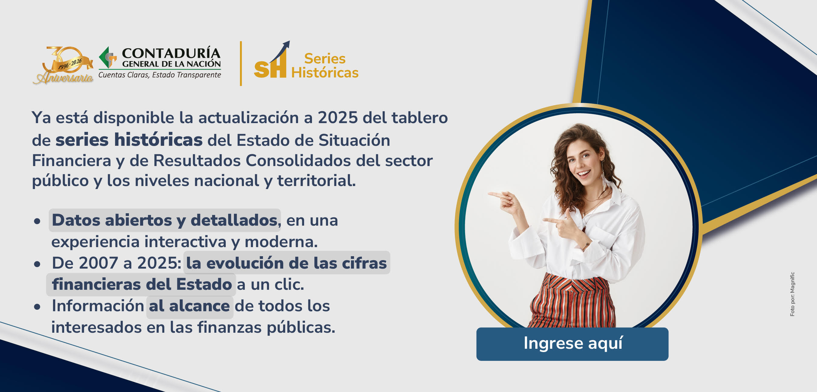 ¡Las series históricas del Estado colombiano, siempre al día!
