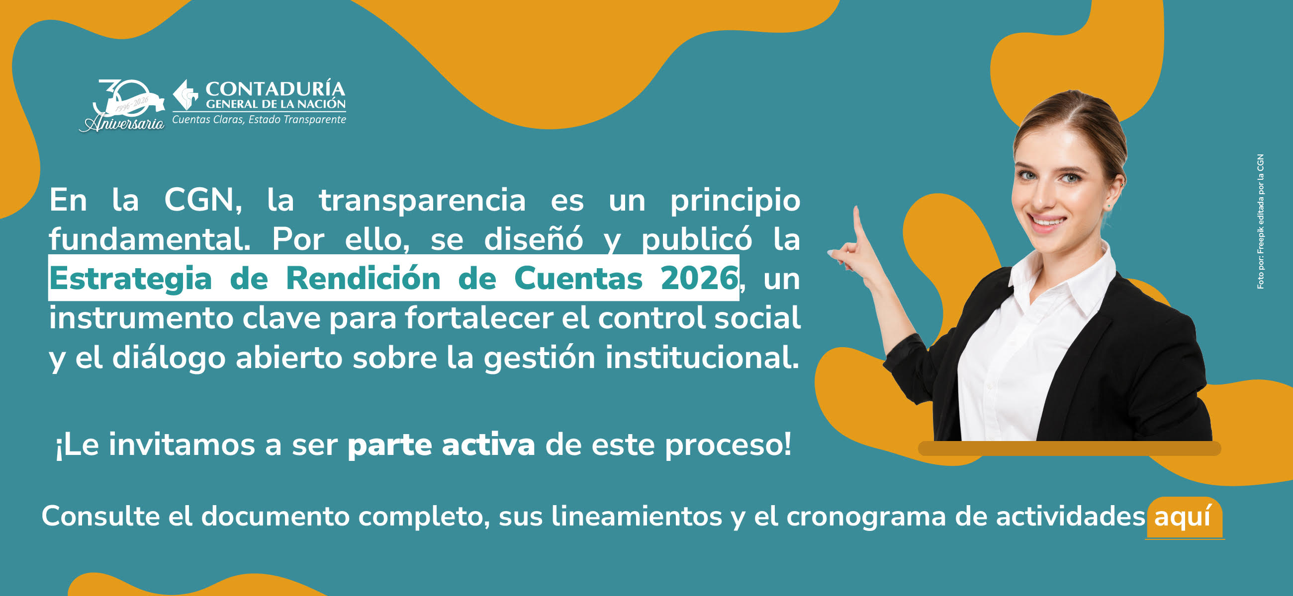 Participe en la Estrategia de Rendición de Cuentas 2026 de la CGN