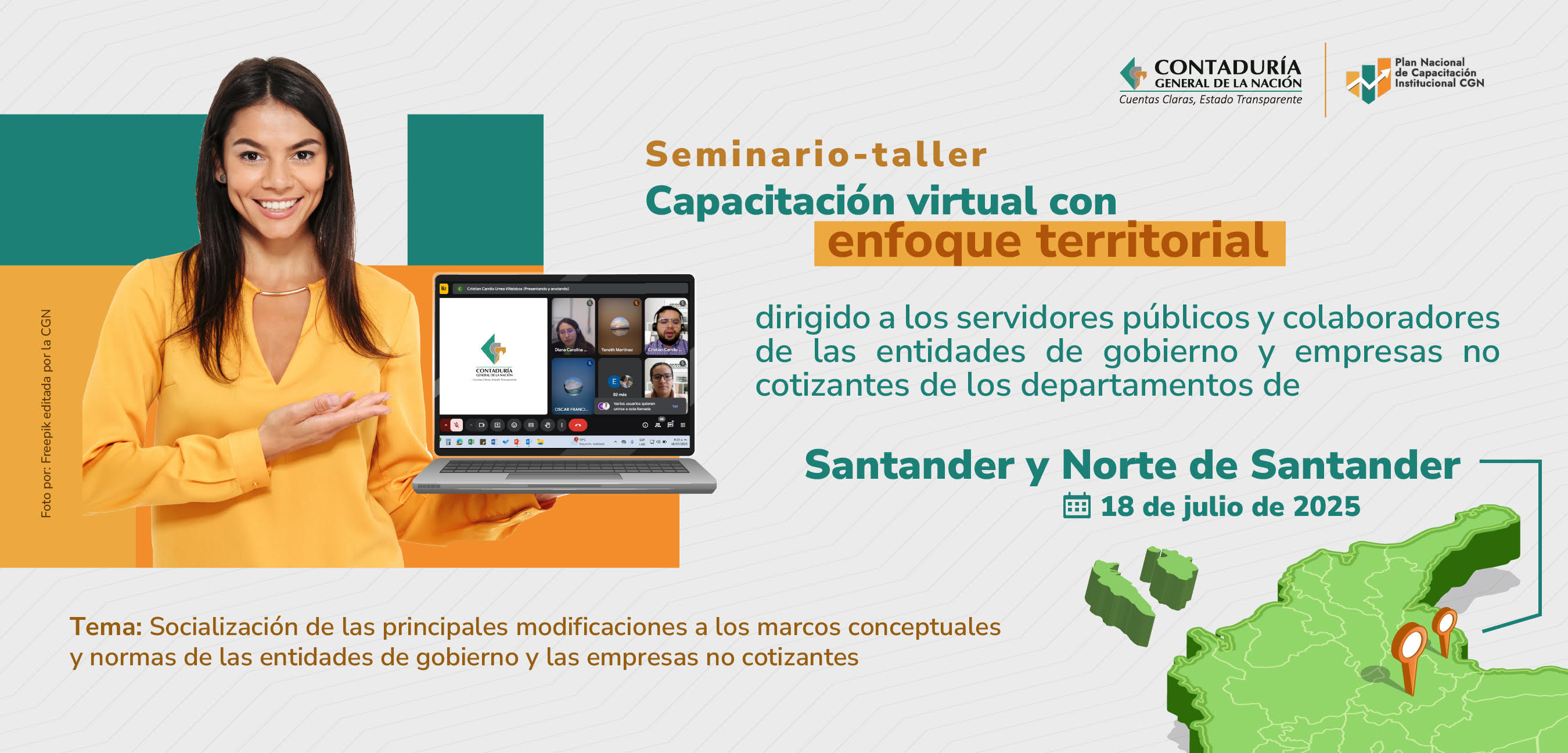 La CGN capacitó a entidades de los departamentos de Santander y Norte de Santander
