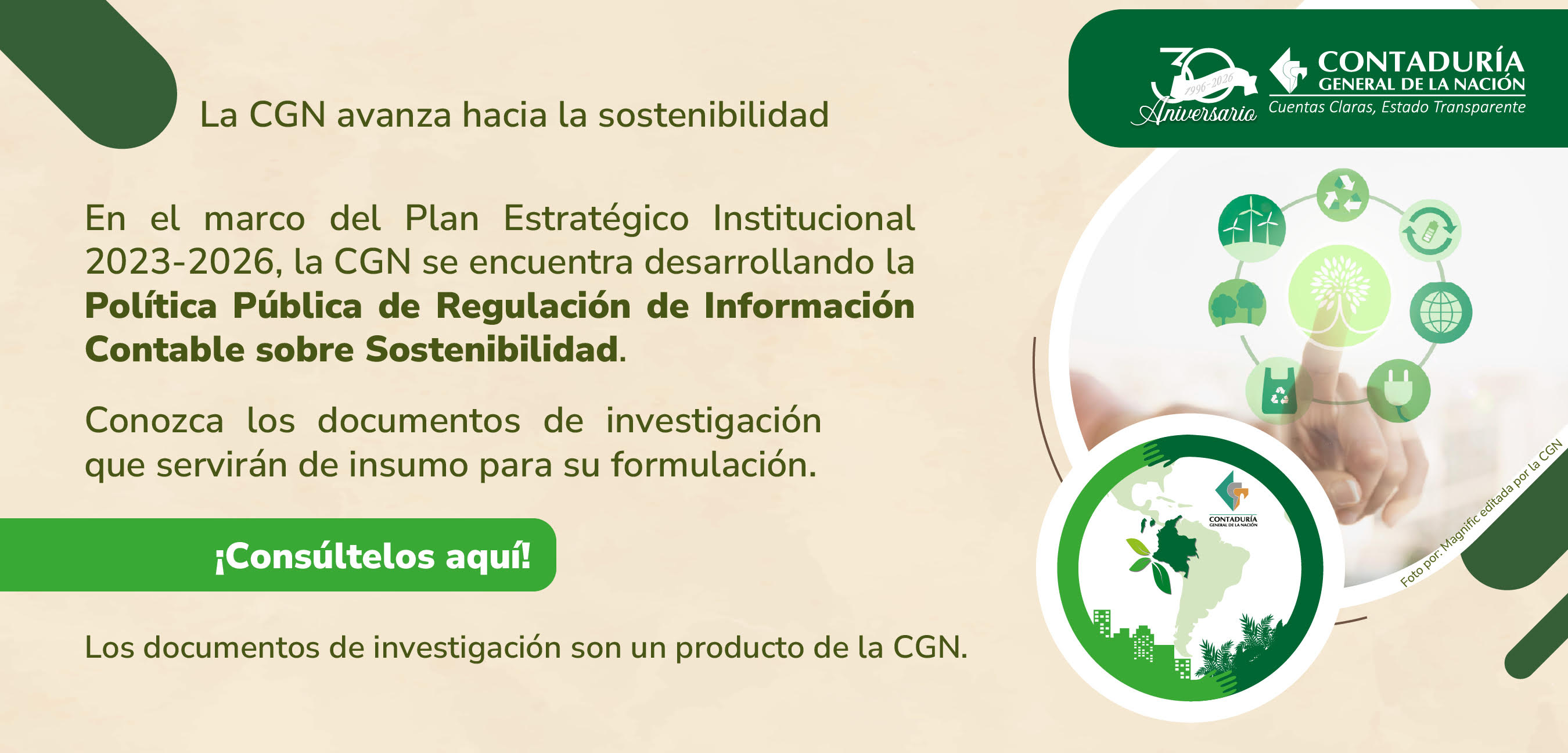 Consulte los documentos de investigación que servirán de insumo para el desarrollo de la Política Pública de Regulación de Información Contable sobre Sostenibilidad
