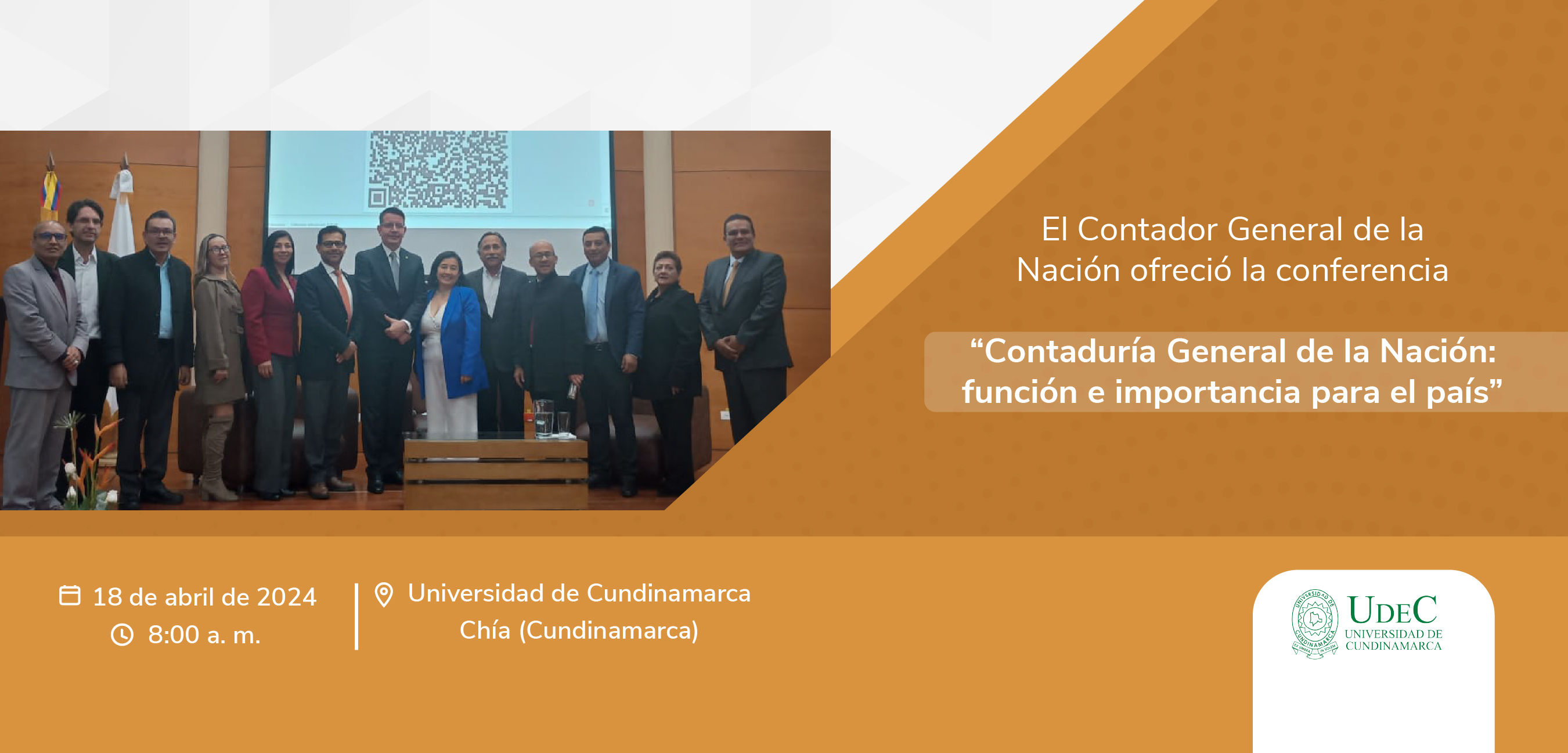 El Contador General de la Nación estuvo en la Universidad de Cundinamarca