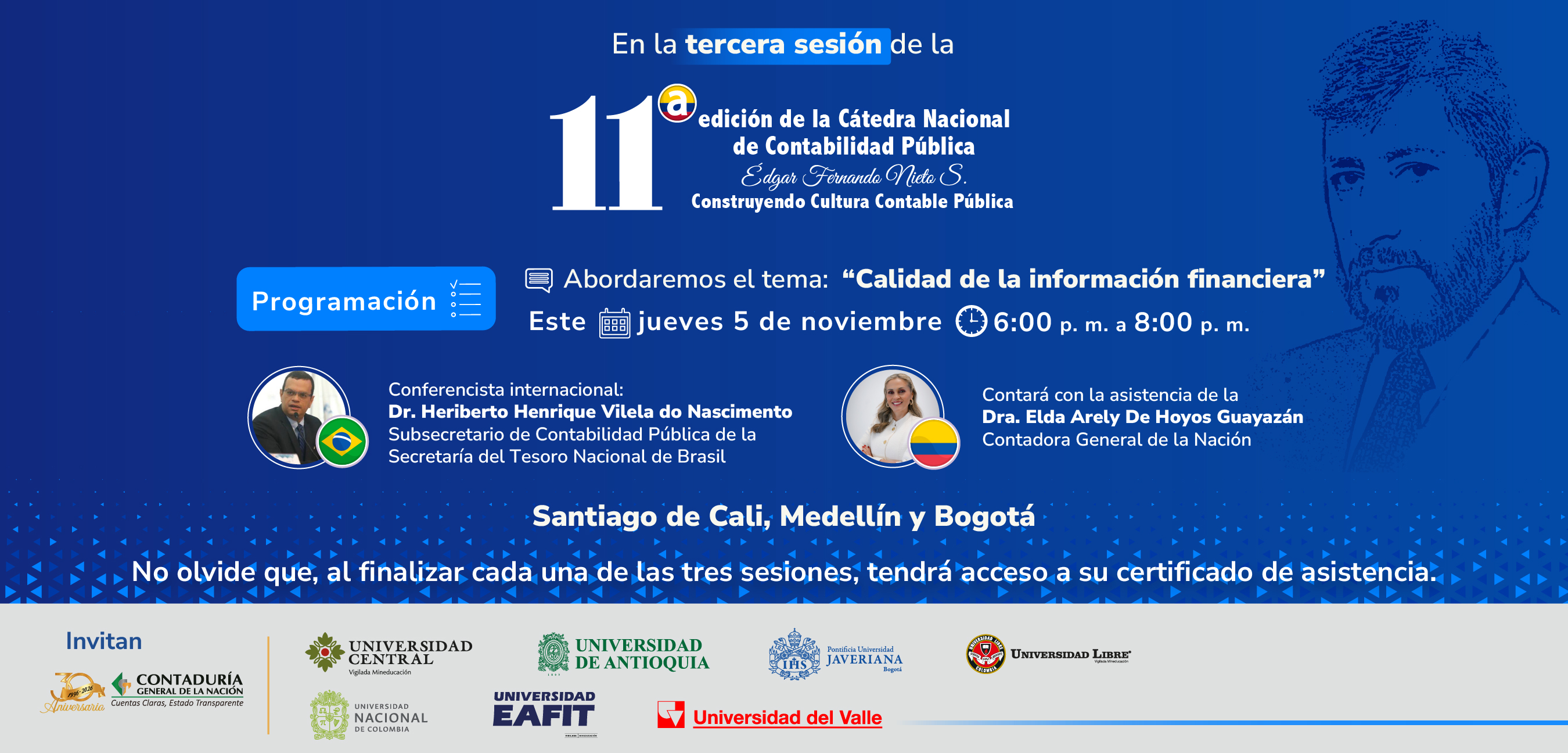 solicitud publicación página Web// ¡Revise aquí los detalles de la tercera sesión de la 11ª edición de la Cátedra Nacional de Contabilidad Pública!
