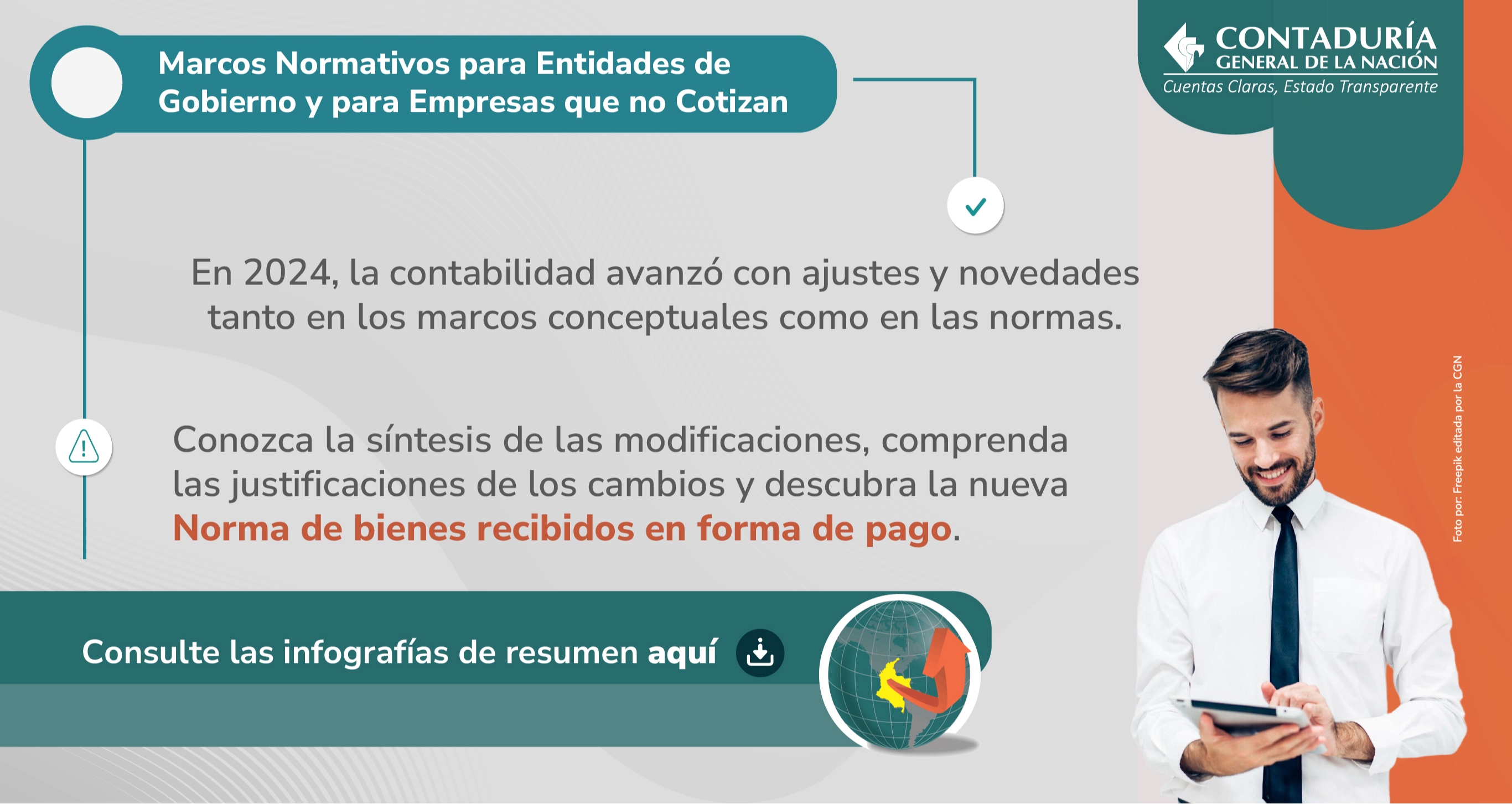 Síntesis de novedades del 2024 en los marcos normativos para entidades de gobierno y para empresas no cotizantes