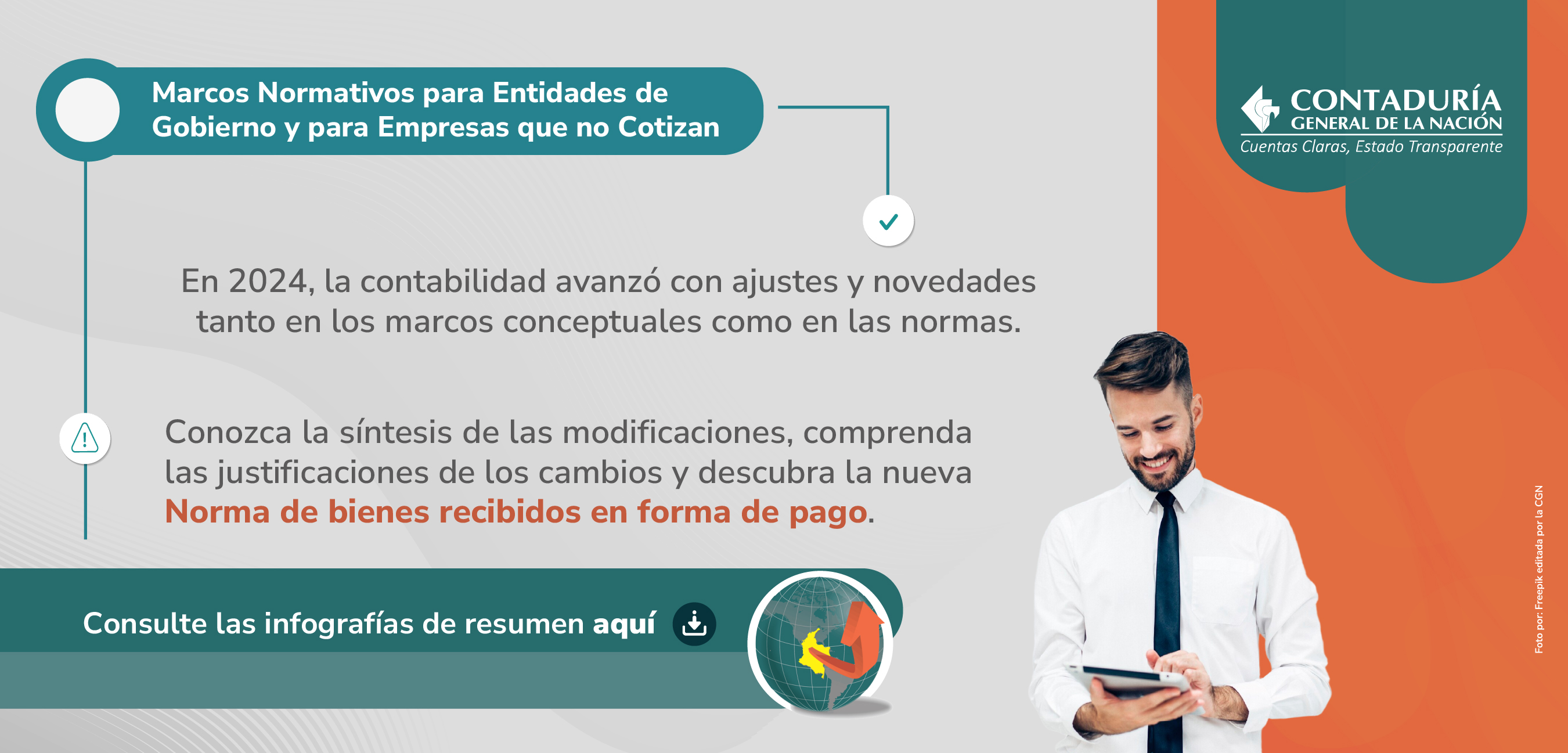 Síntesis de novedades del 2024 en los marcos normativos para entidades de gobierno y para empresas no cotizantes