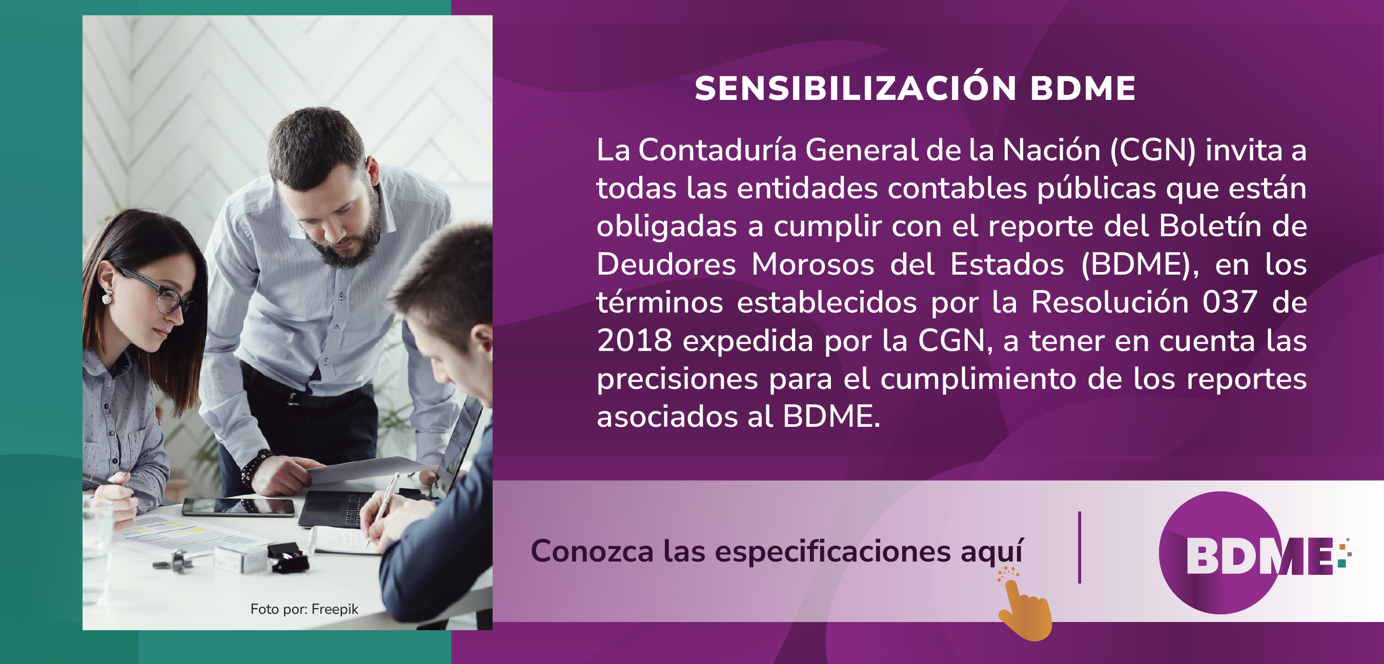 La CGN le invita a fortalecer sus conocimientos sobre el Boletín de Deudores Morosos del Estados (BDME)