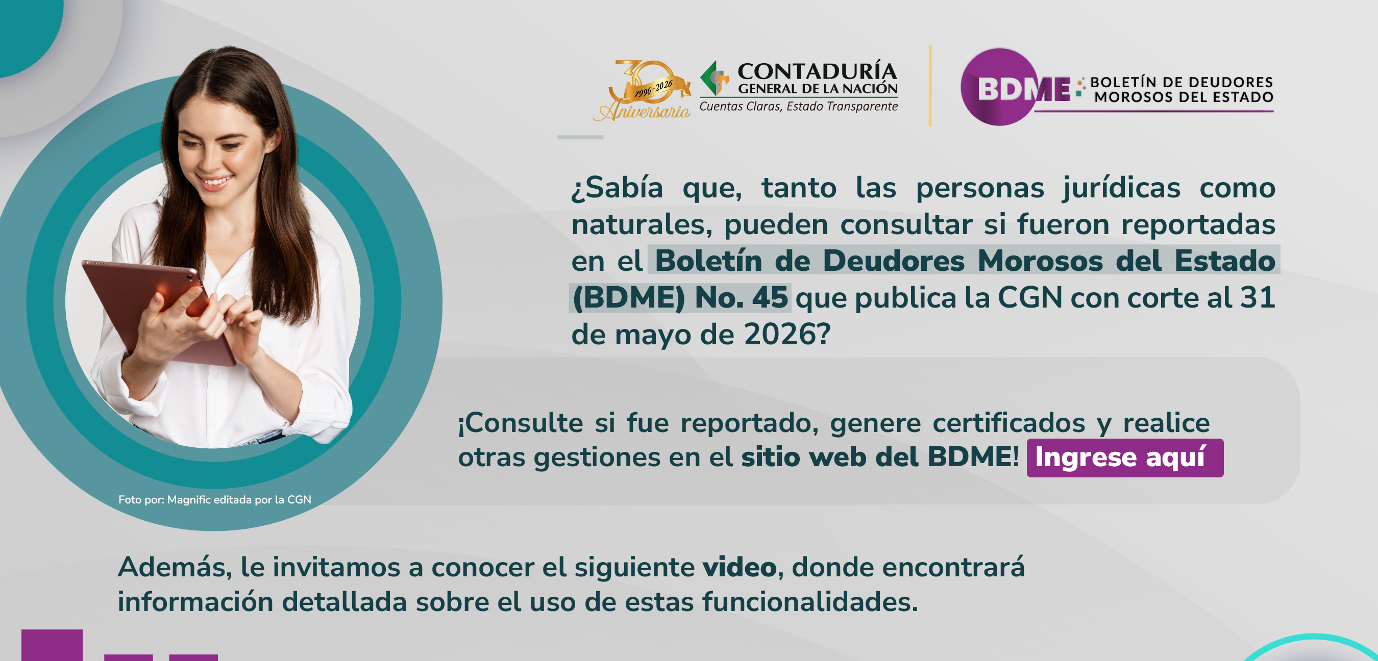 ¿Está usted reportado en el Boletín de Deudores Morosos del Estado? Consúltelo ahora