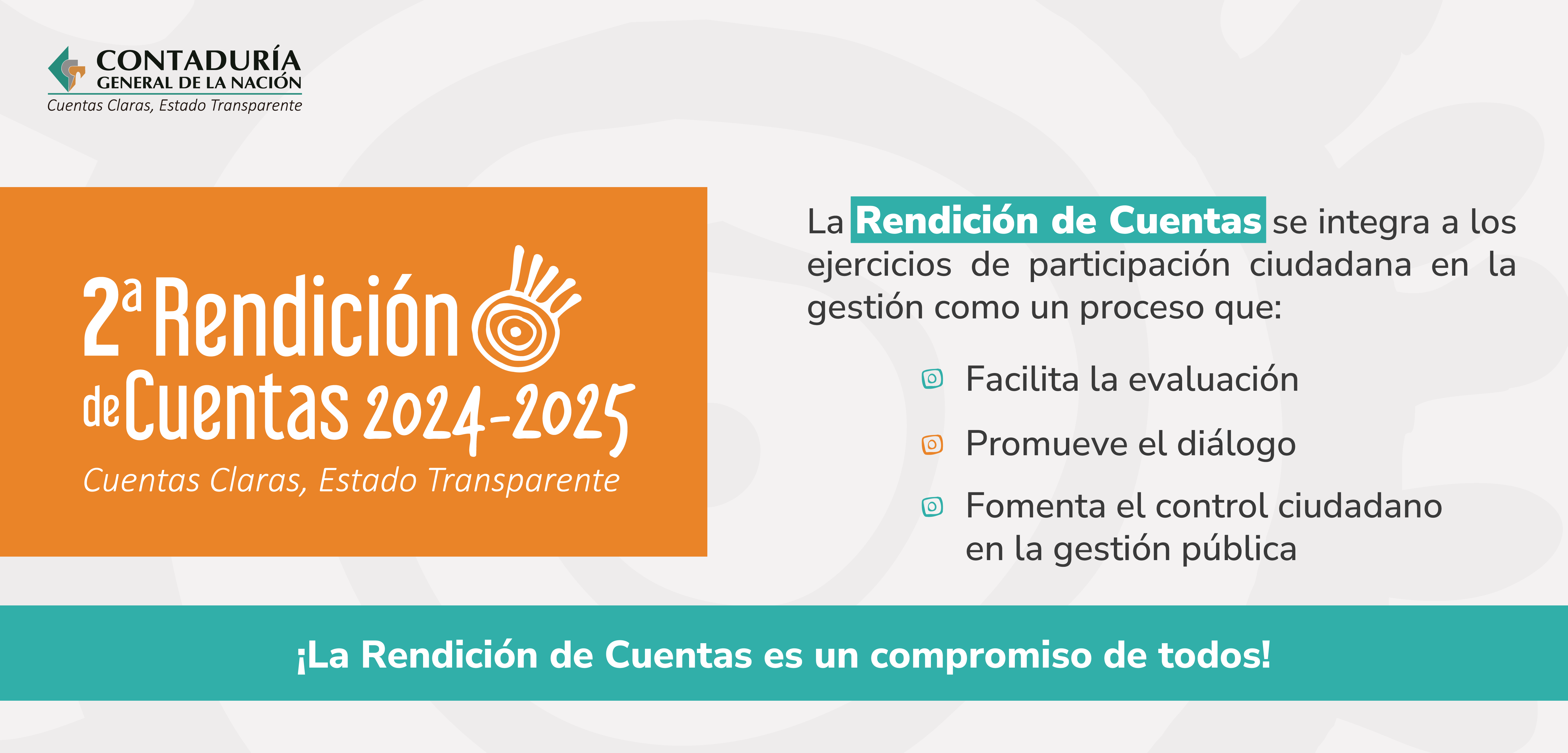 ¿Sabía que rendir cuentas fortalece la participación ciudadana?