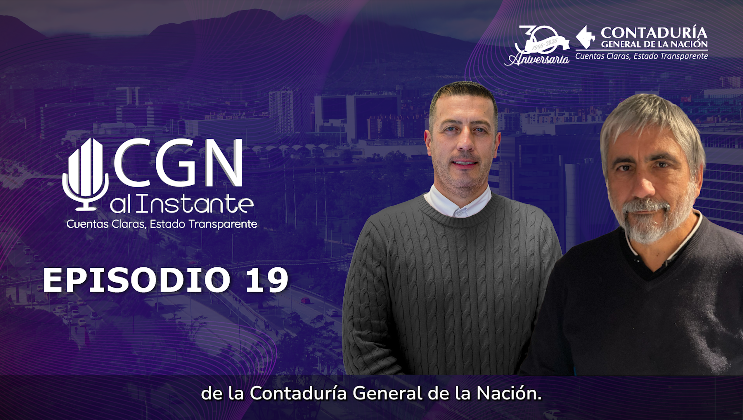 Feliz Día del Contador Público Colombiano les desea el Contador General de la Nación