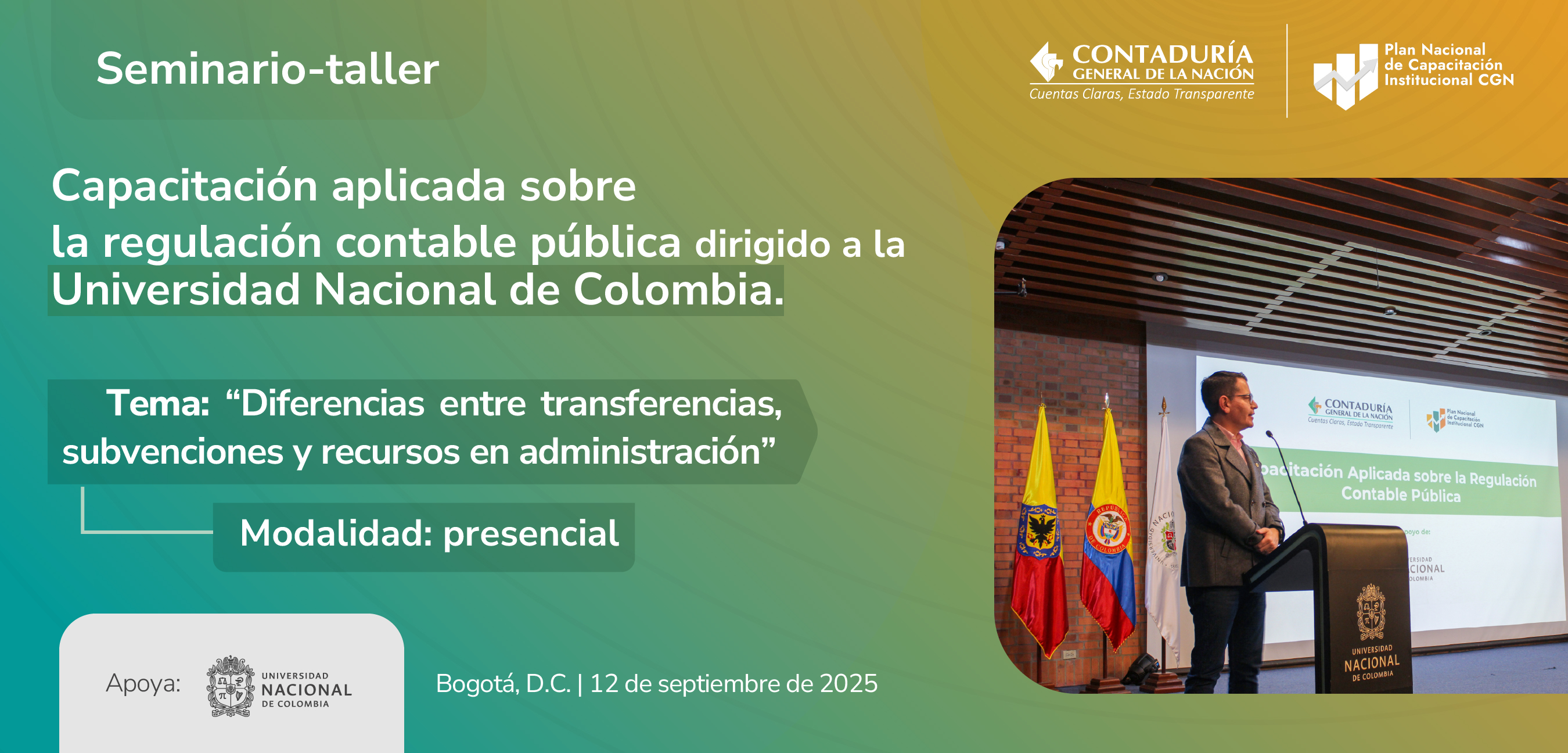 La CGN capacitó sobre la regulación contable pública a la Universidad Nacional de Colombia