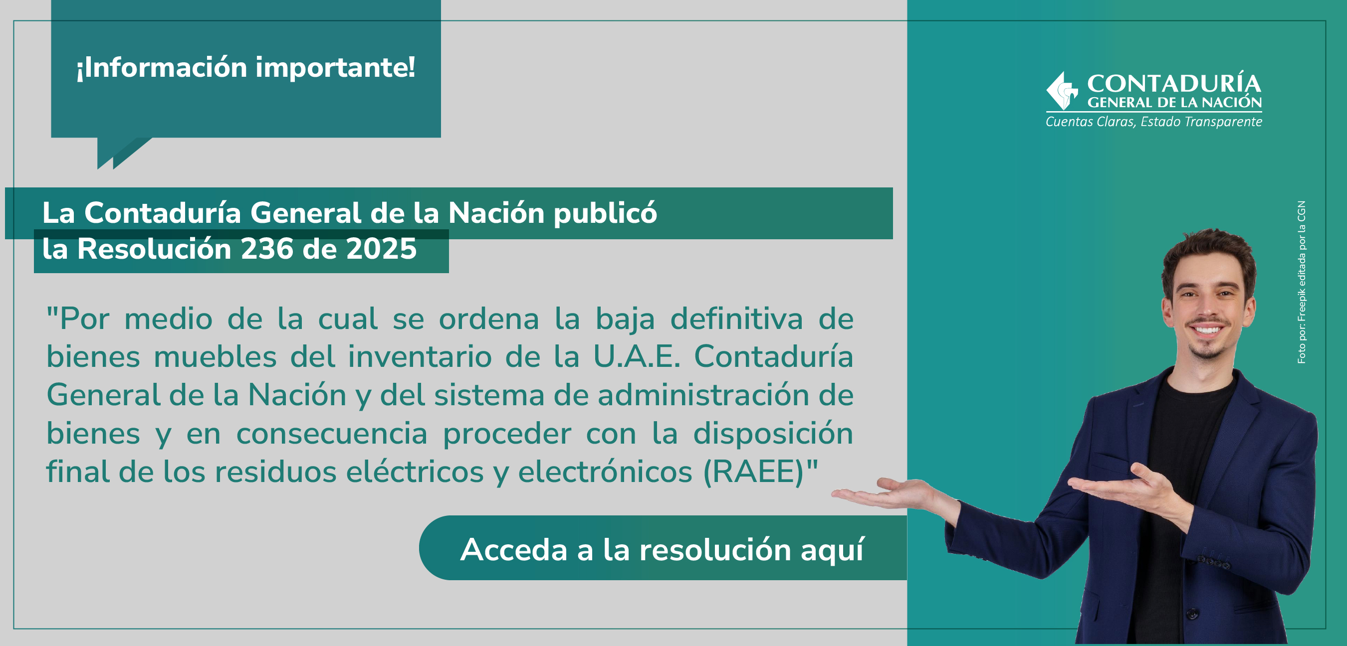 Anuncio resolución 236 de 2025
