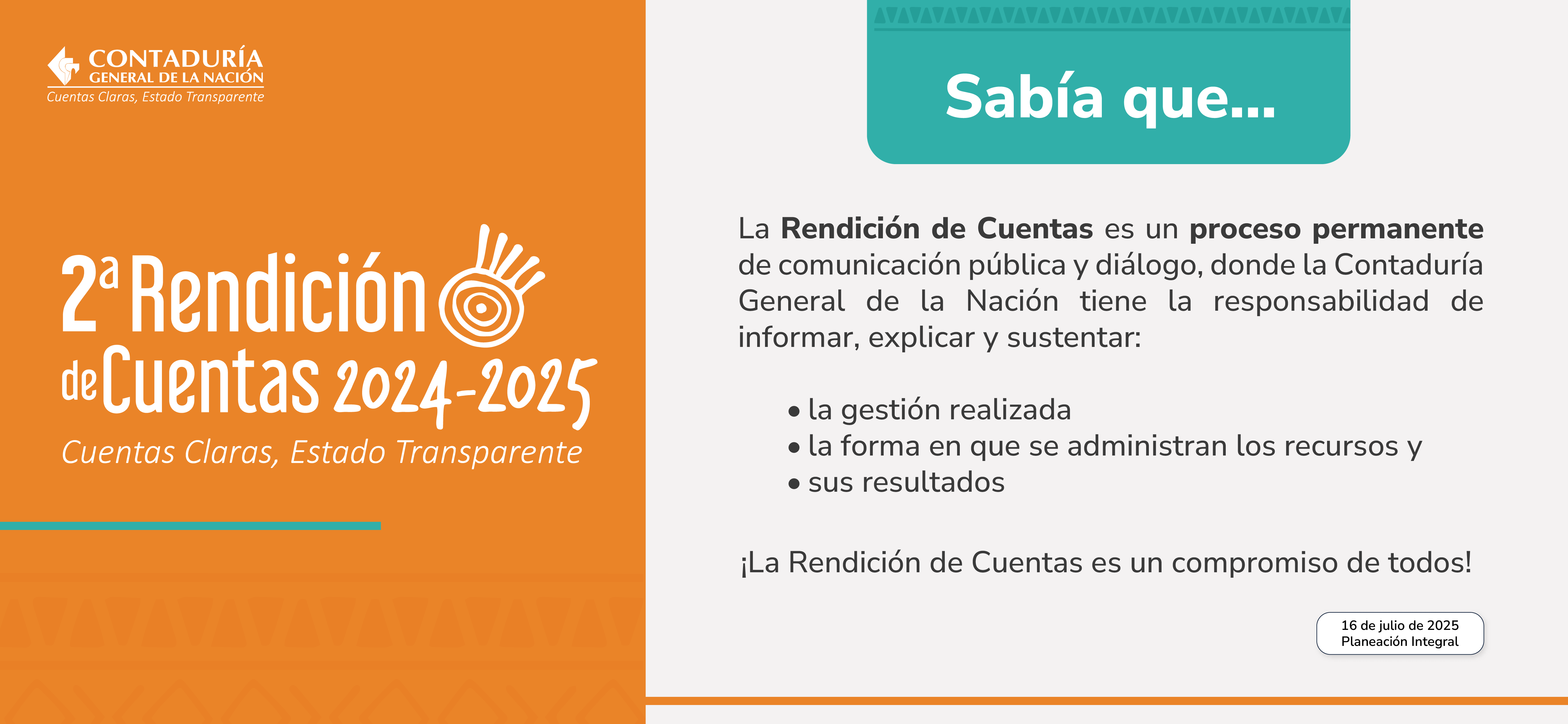 Segunda rendición de cuentas 2024-2025