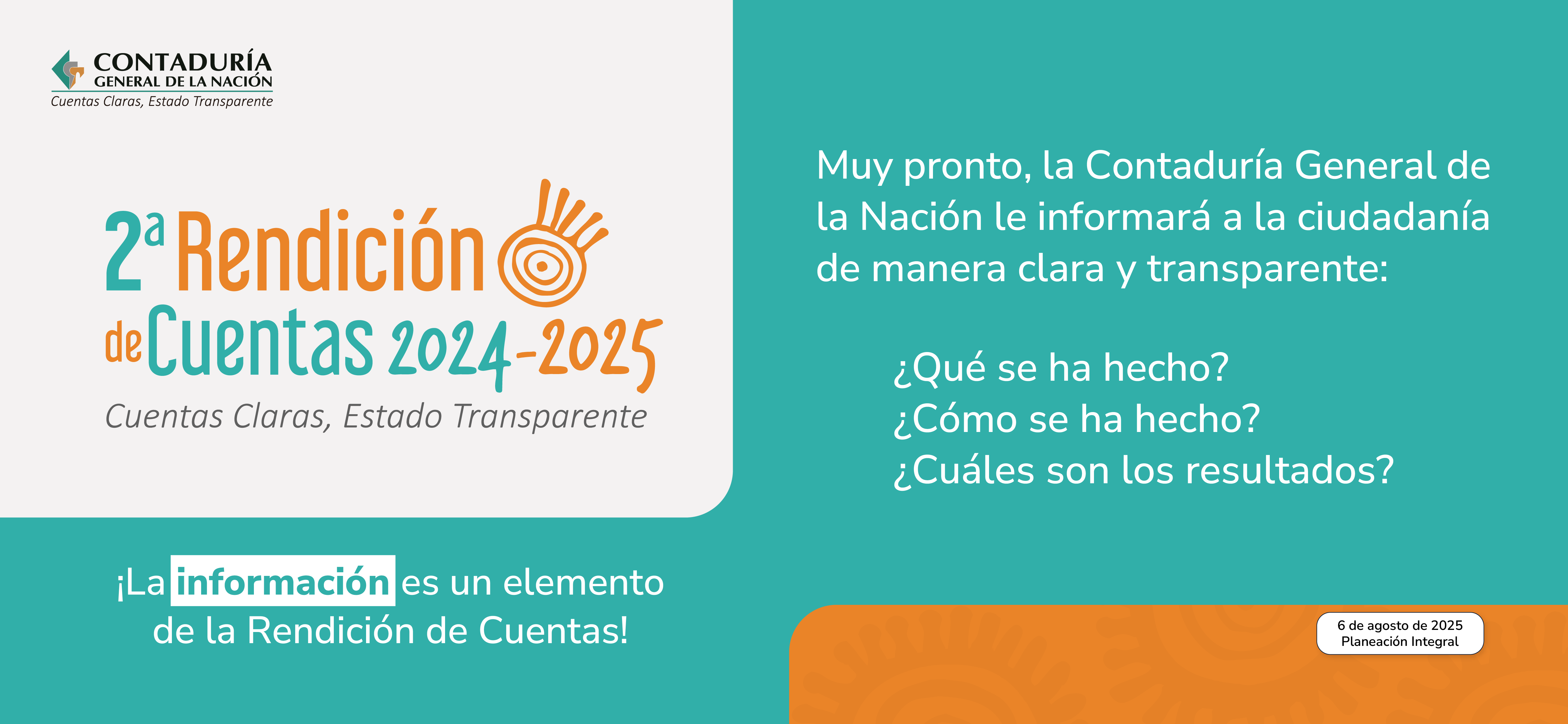 ¡En la Rendición de Cuentas, estar informado es clave!