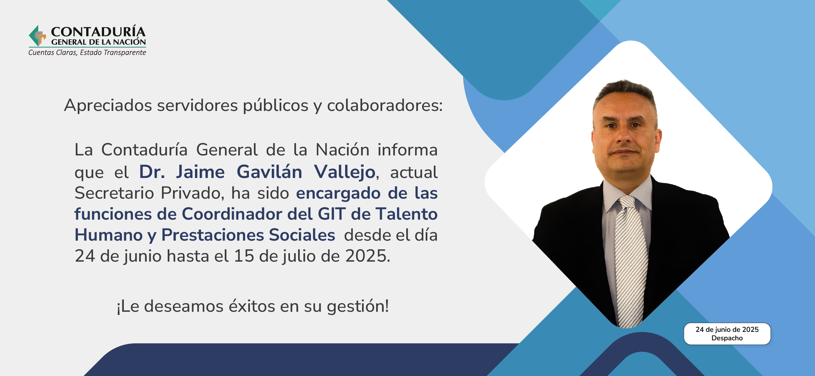Encargo de las funciones de Coordinador del GIT de Talento Humano y Prestaciones Sociales