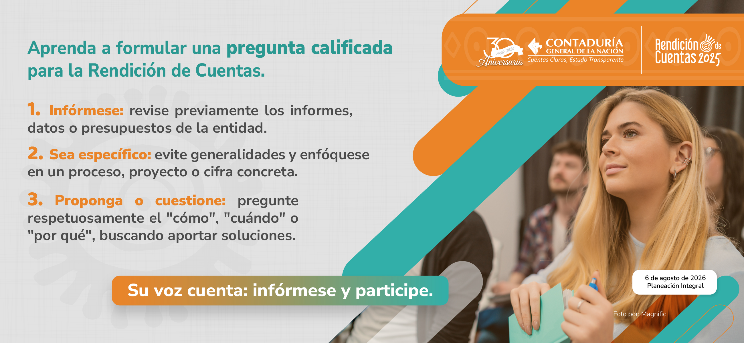 ¡Participar no es solo opinar! Aquí le contamos cómo hacerlo con impacto