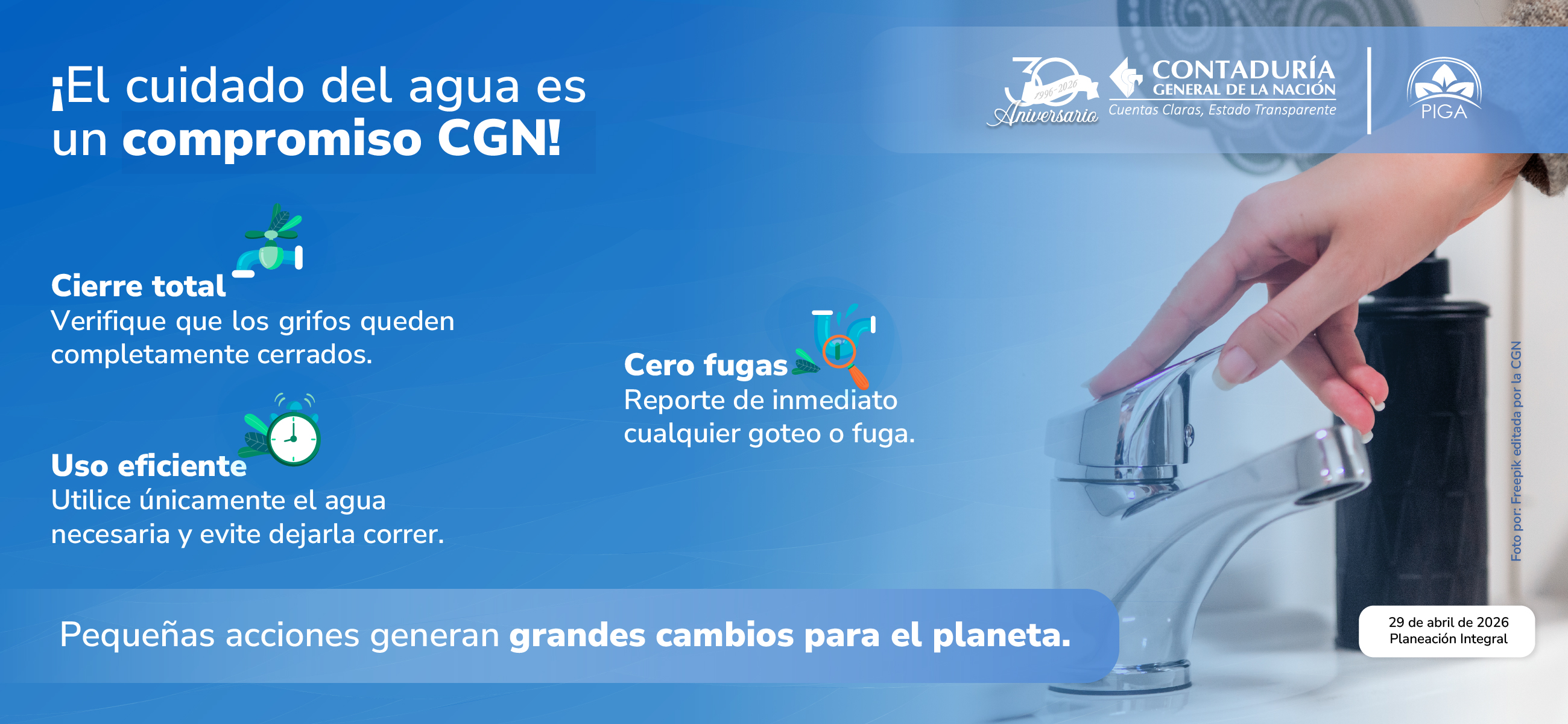 Consumo responsable del agua: un compromiso de todos