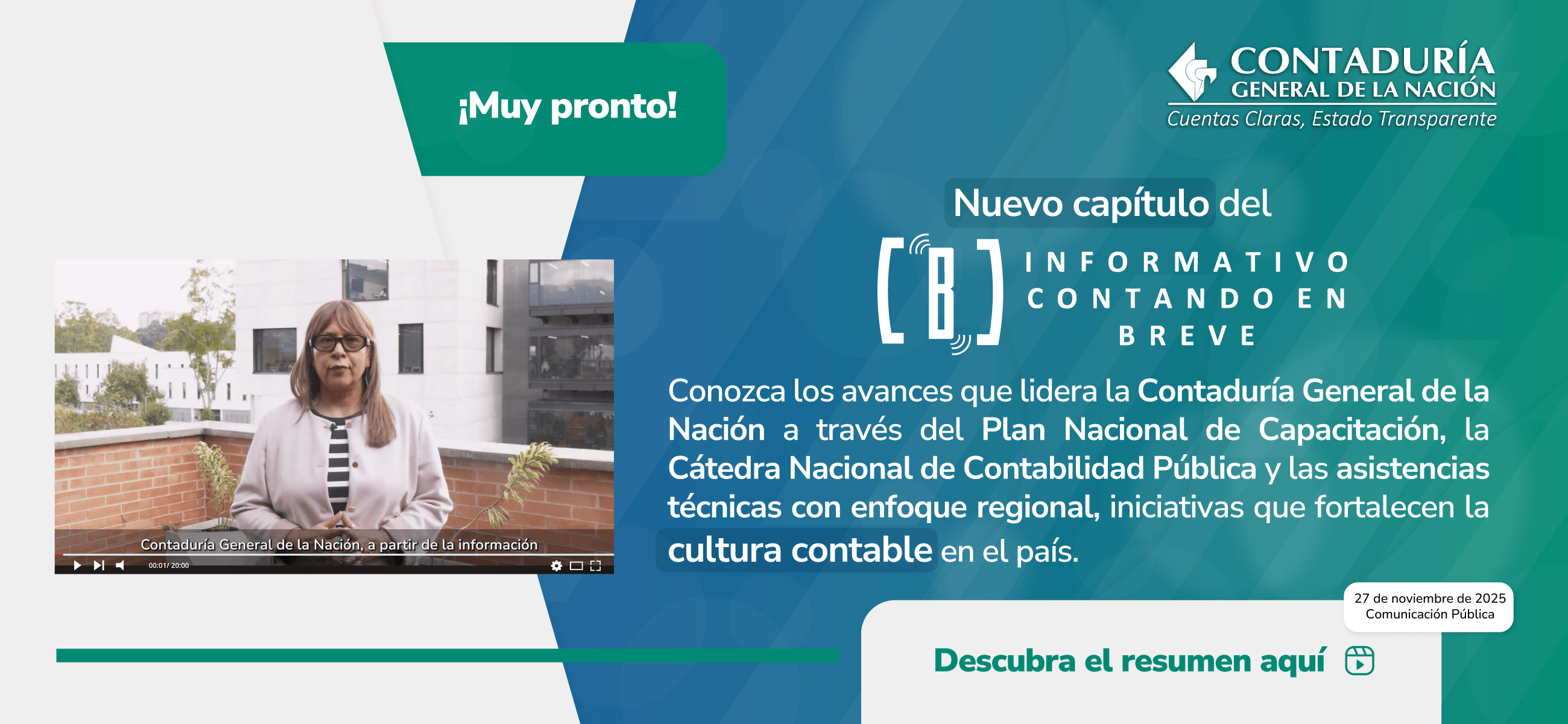 Próximamente! Un nuevo capítulo del Informativo Contando en Breve