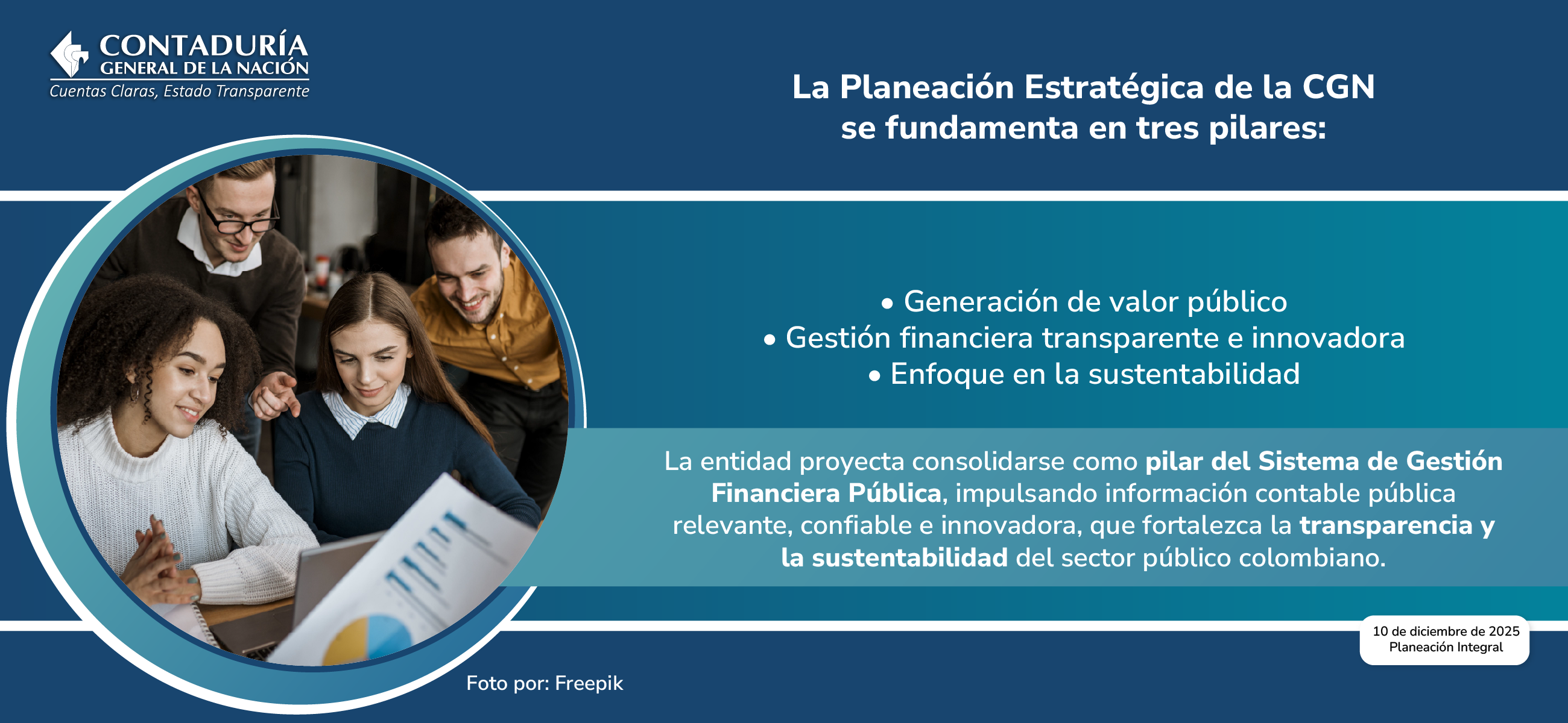 La innovación como pilar de la Planeación Estratégica de la CGN