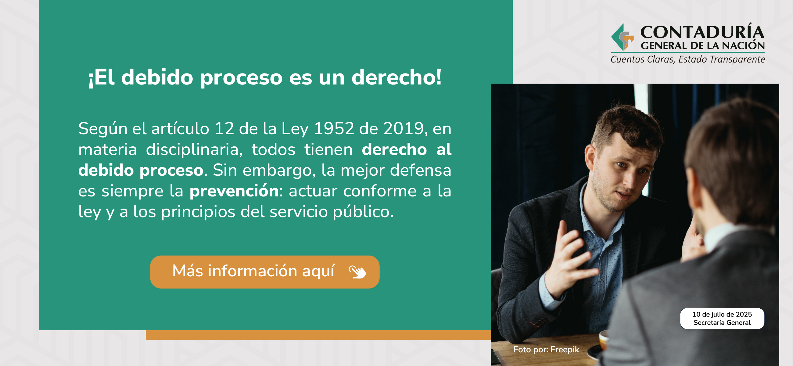 ¡Información clave en materia disciplinaria: derecho al debido proceso e importancia de la prevención!